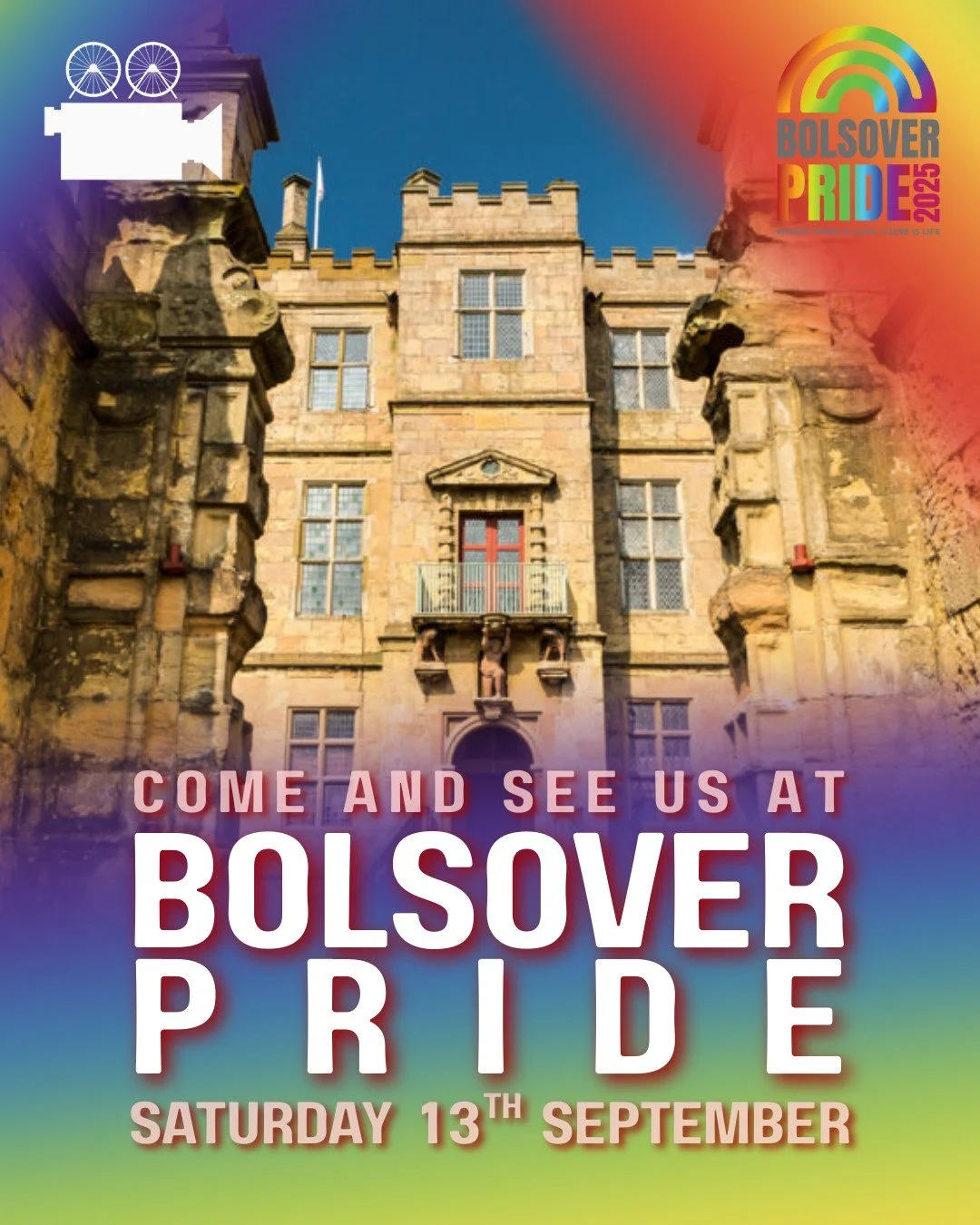 One week to go until Bolsover Pride! 🏳️&zwj;🌈

The party doesn't just start for us in the evening, we'll be there celebrating with you all day. Come along and see us in the grounds of Bolsover Castle where we'll have lots to share on our upcoming p