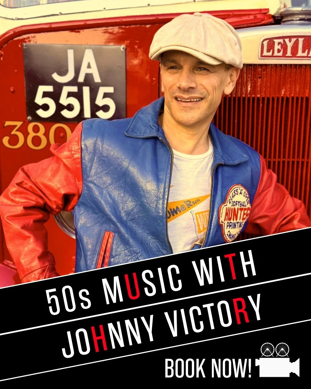 We're thrilled to be joined by @johnnyvictory1940 at our Singin' in the Rain celebration! 🕺

Johnny will be getting us in the 50s spirit, throwin' us back to that golden age of cinema and hollywood with some of your favourite tunes before the film.
