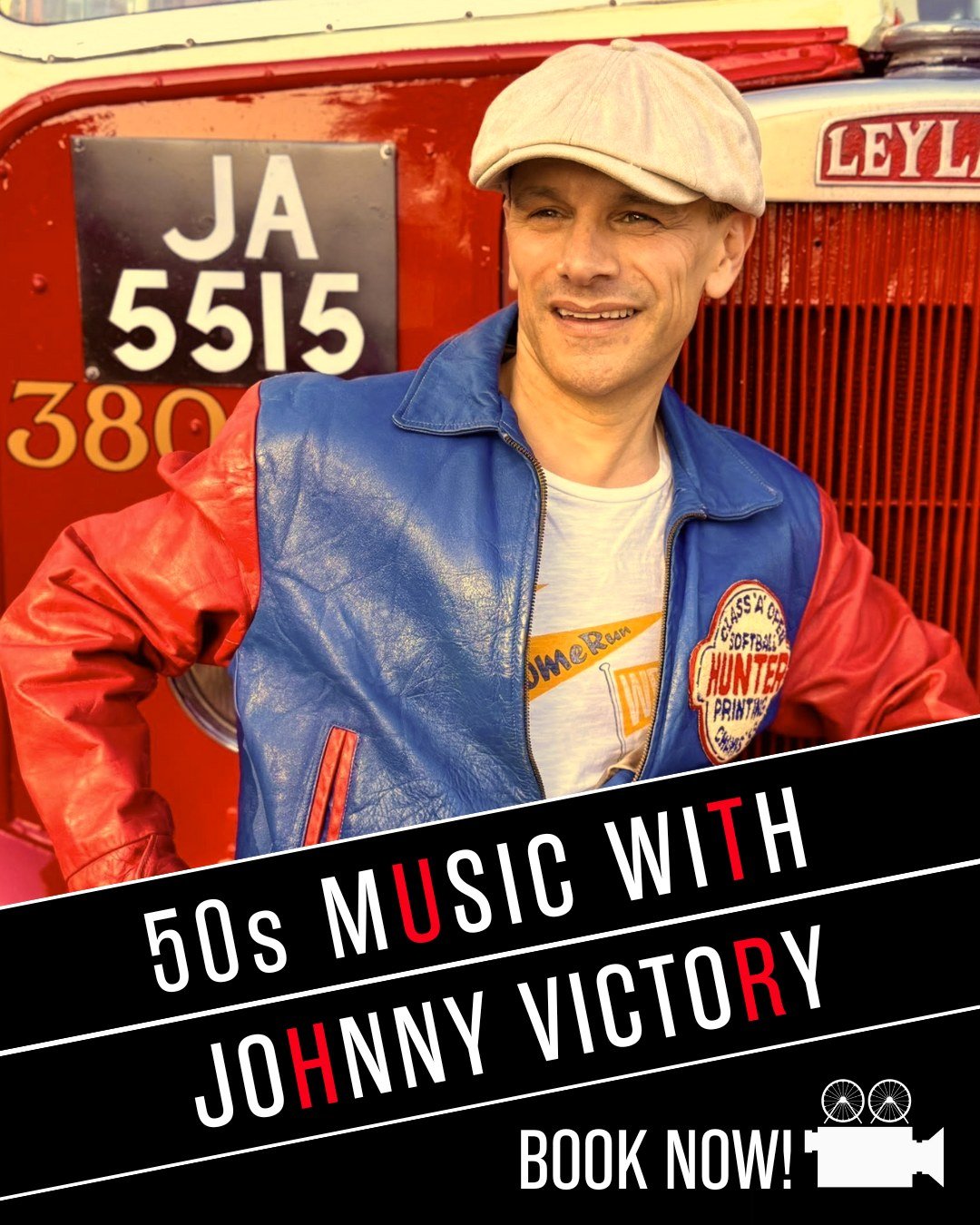 We're thrilled to be joined by @johnnyvictory1940 at our Singin' in the Rain celebration! 🕺

Johnny will be getting us in the 50s spirit, throwin' us back to that golden age of cinema and hollywood with some of your favourite tunes before the film.
