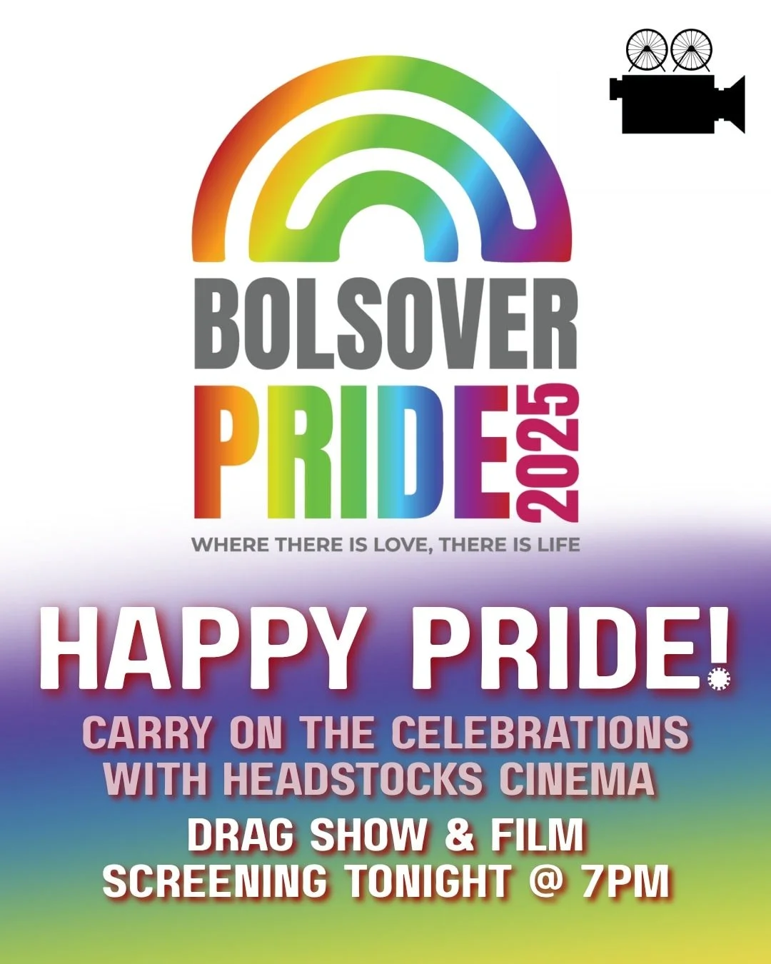 Today's the day! 🏳️&zwj;🌈

We hope everyone has a bonkers day at the first ever Bolsover Pride. 

Why not carry on into the evening with us with a double whammy. Sing, dance and laugh along to a spectacular drag performance from @jellyqb then dive 