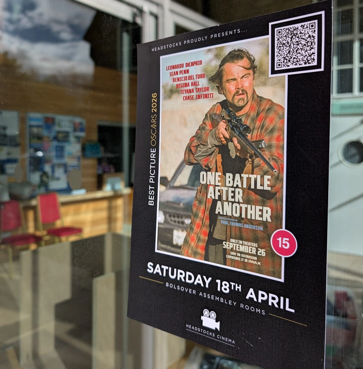 Tickets available on the door tonight @ Bolsover Assembly Rooms! 🎟️

🎥One Battle After Another 🎥