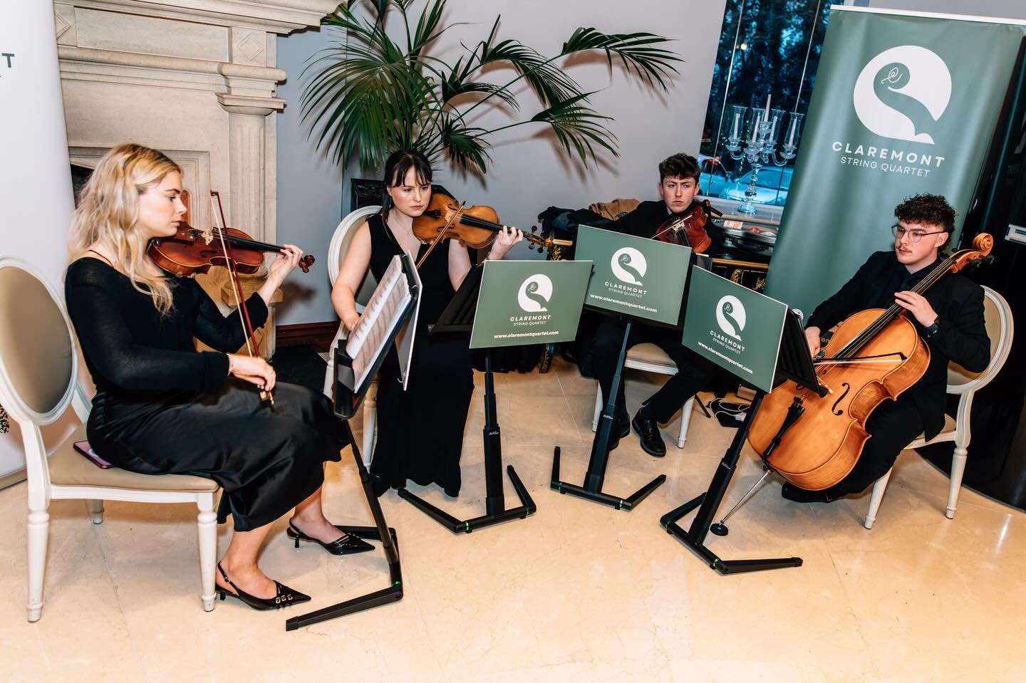 A pleasure to be back at the @qubpharmsoc formal in the beautiful @cullodenestate! 

Lovely to chat to lots of you as we provided a mix of pop and classical background music for the drinks reception. Big thanks to @adamtatephotography_ for the lovely