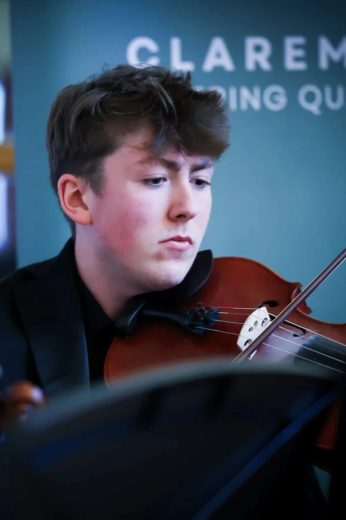 Image of Tom McGurn playing the Viola
