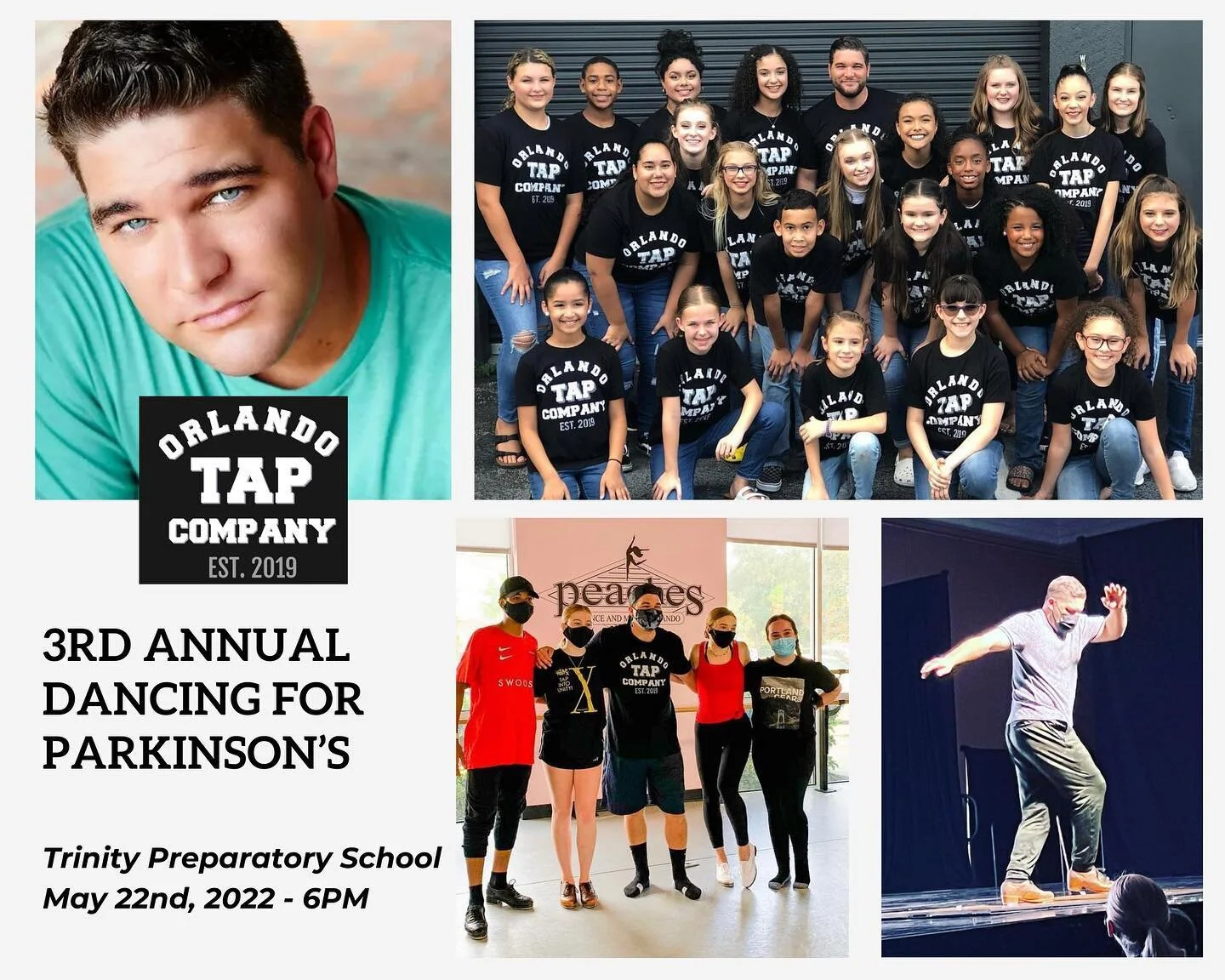 Less than 48 hours to showtime as we welcome another team to our stage for the first time!!

The @orlandotapcompany is a Tap Dance company based in Orlando, Florida. Founded by So You Think You Can Dance season 6 top 16 alumni Peter Sabasino in 2019,