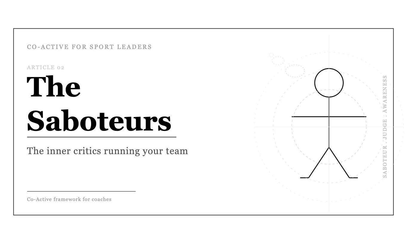 The Saboteurs - The inner critics running your team