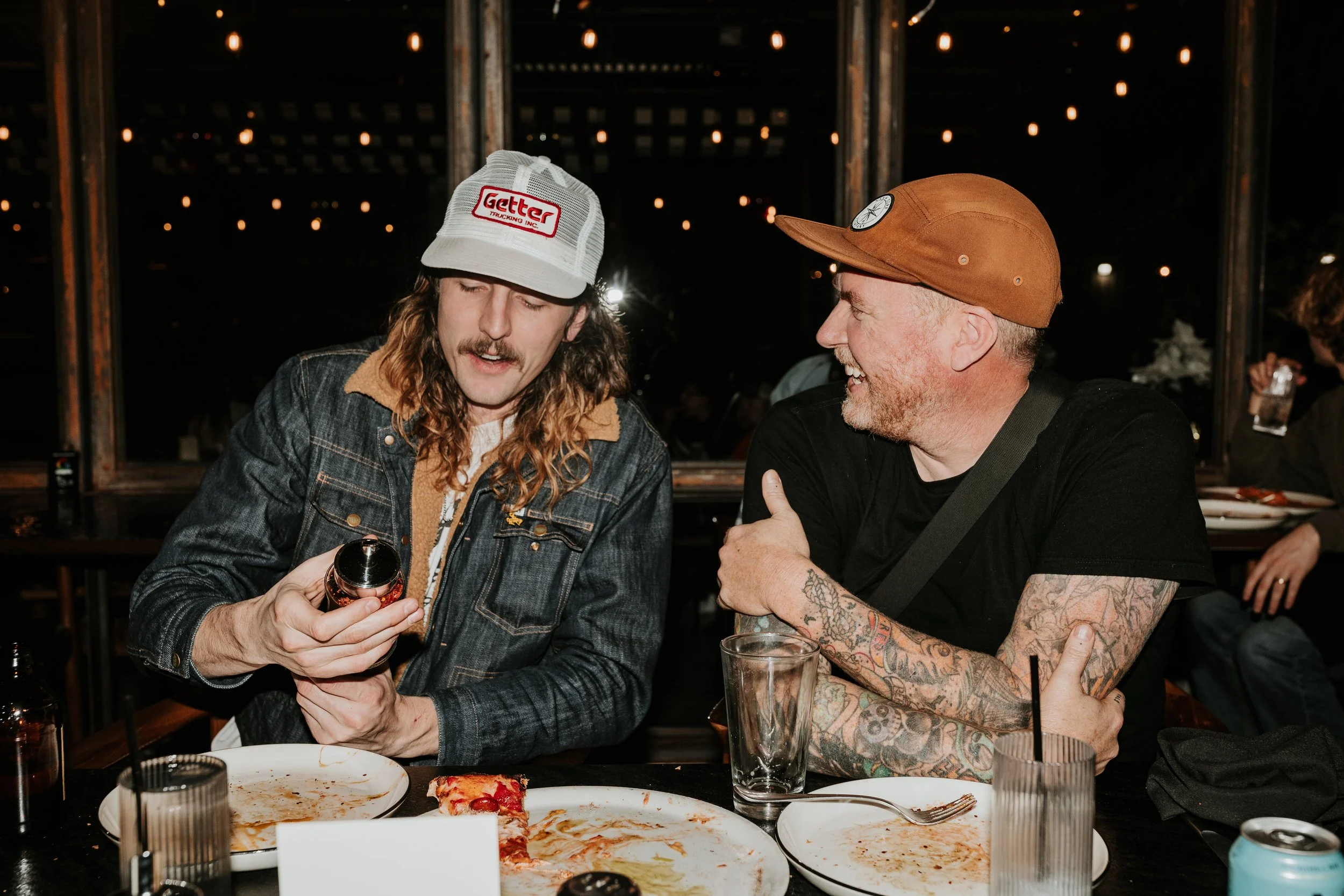 Guests playing trivia at Pizza to the rescue for trivia Tuesday