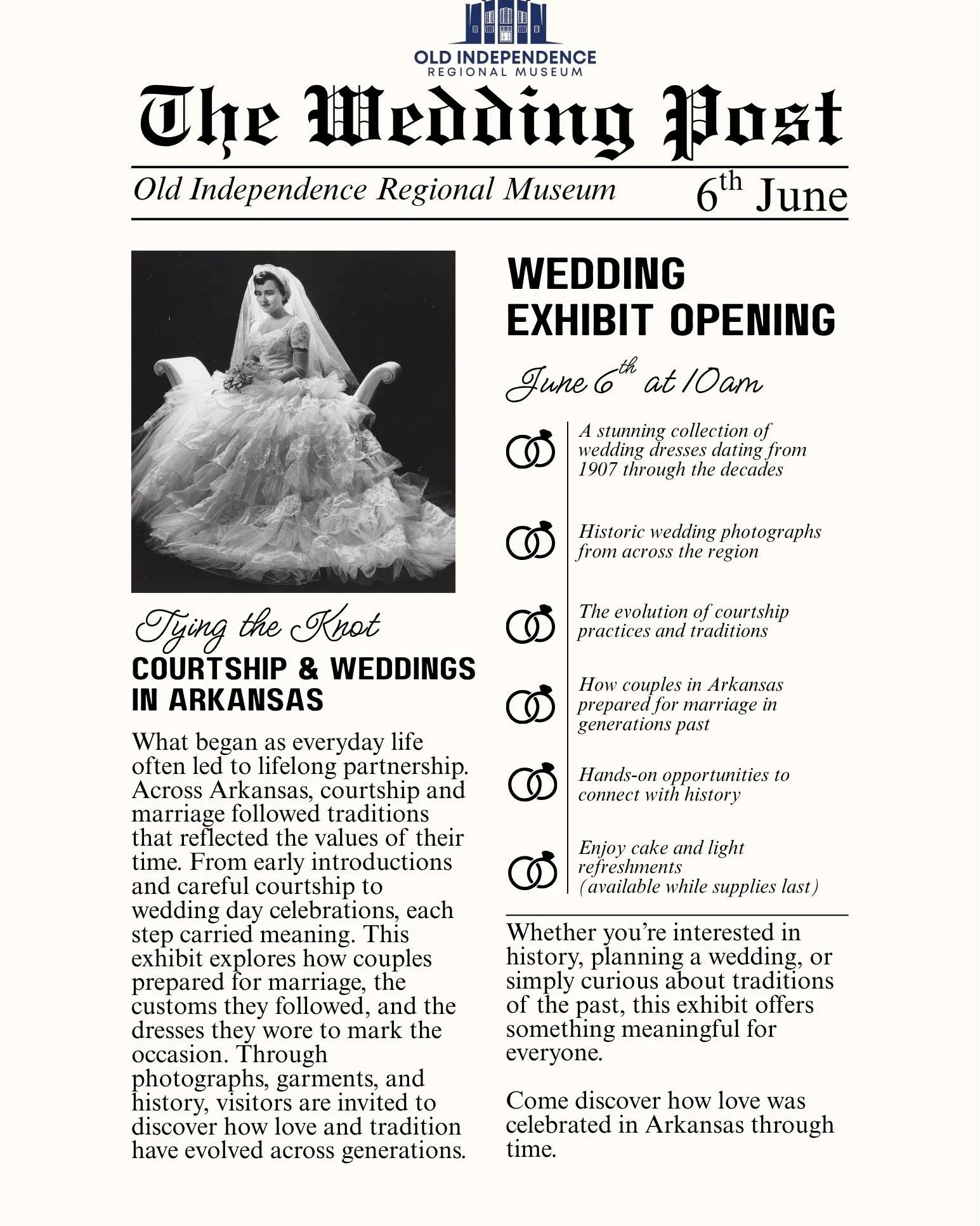 OIRM Wedding Exhibit Opening