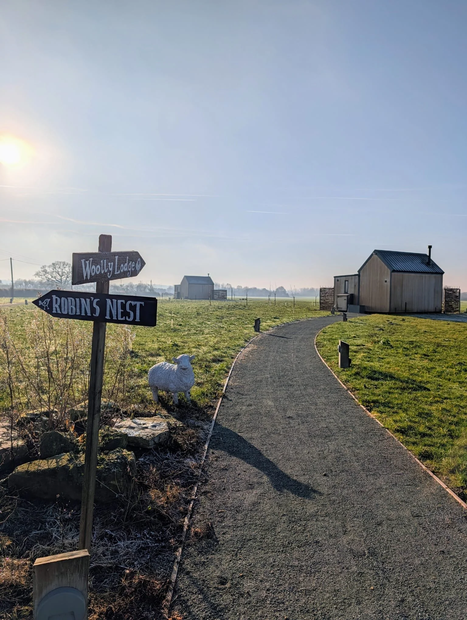 We currently have two cabins - the Woolly Lodge and the Robin's Nest