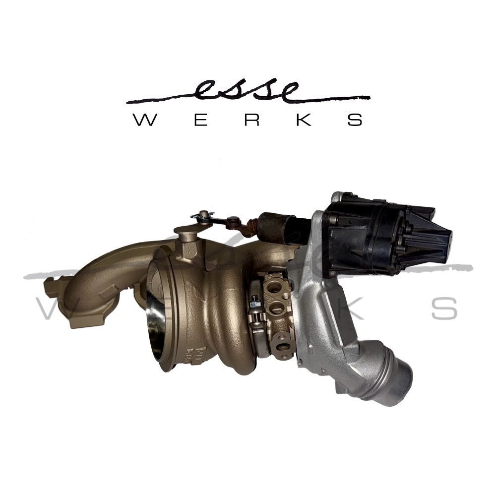 Looking for a OEM+ style turbo upgrade for your 3rd Gen MINI Cooper?  Look no further than the Esse Werks B48 Ceramic Turbo Upgrade!

Ceramic coating on exhaust manifold and turbo hotside to bring those under good temps in control, port and polished 