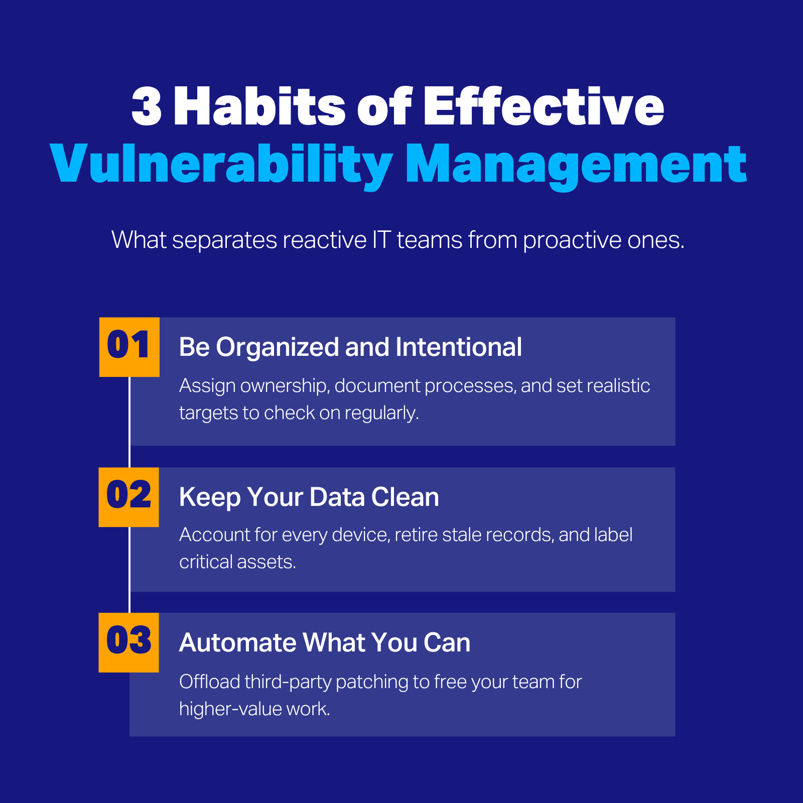 3 Habits of Effective Vulnerability Management
