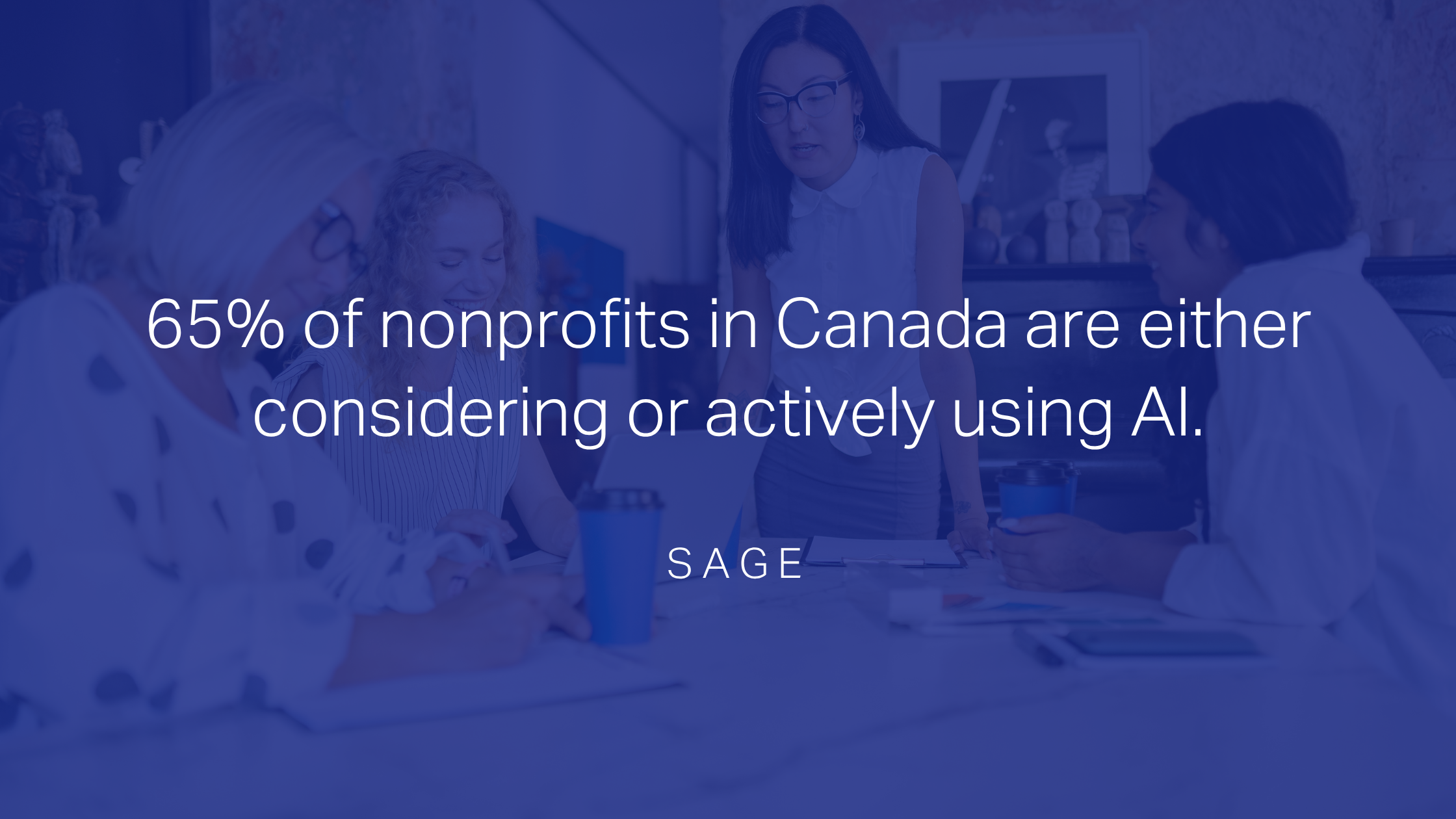 stat about nonprofits using AI