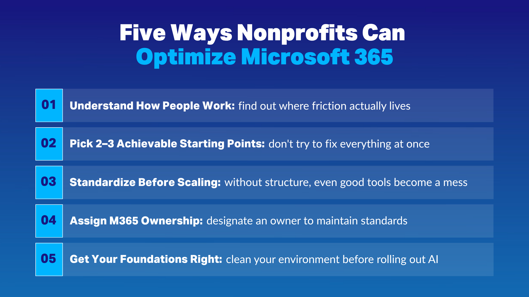 five ways nonprofits can optimize microsoft 365