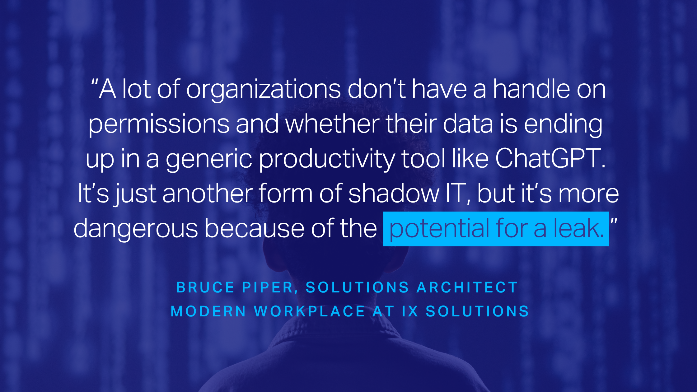 Quote From Bruce Piper IX Solutions