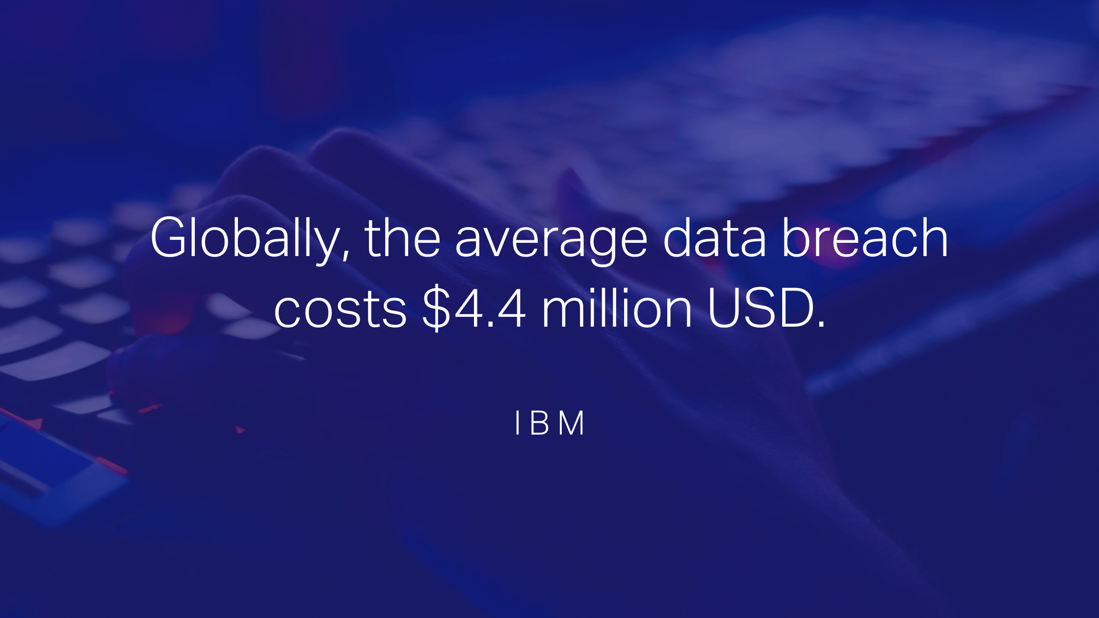 ibm stat showing cost of data breach