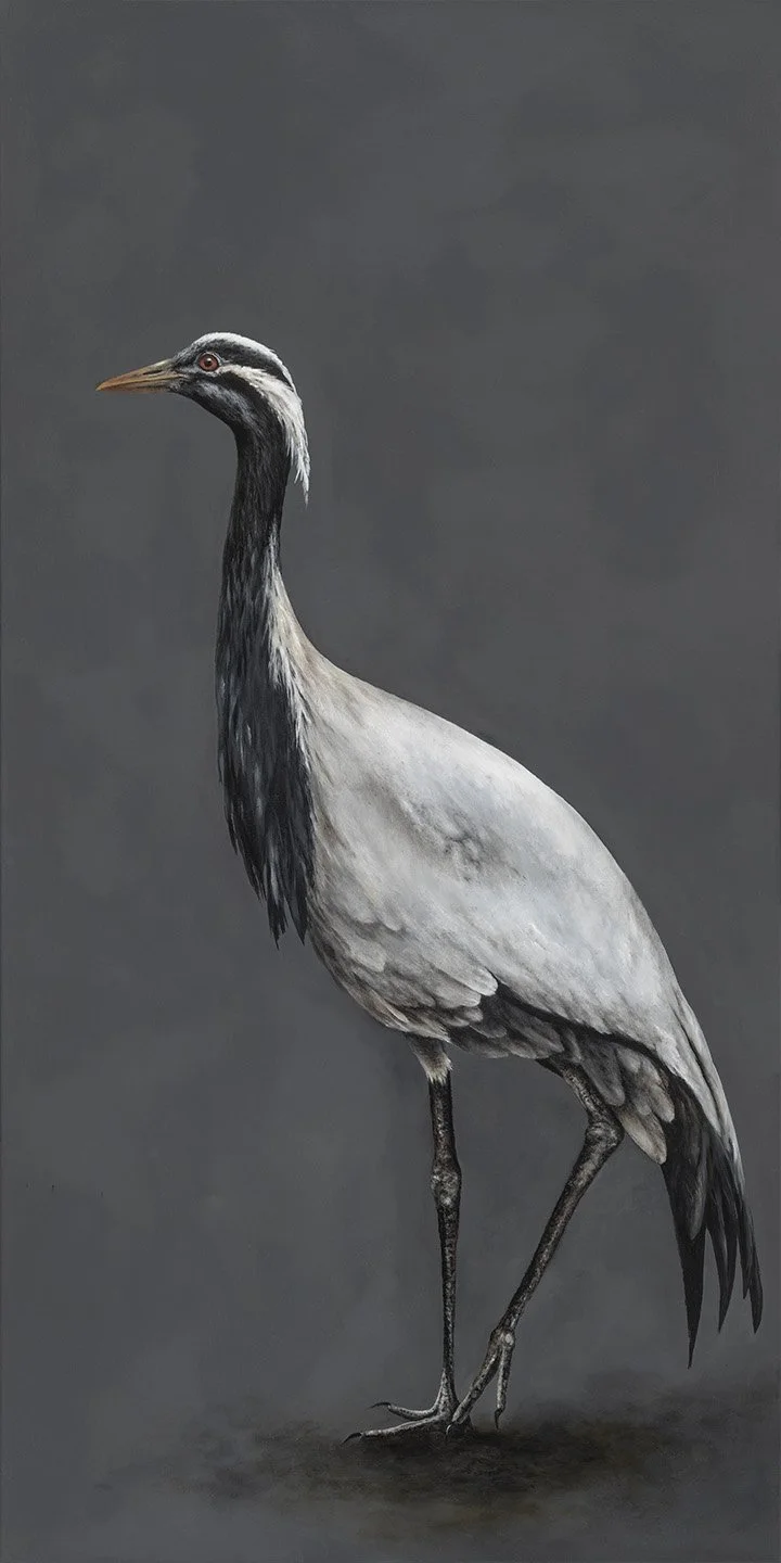 Mademoiselle Crane, 48 x 24, Oil on canvas, 2026