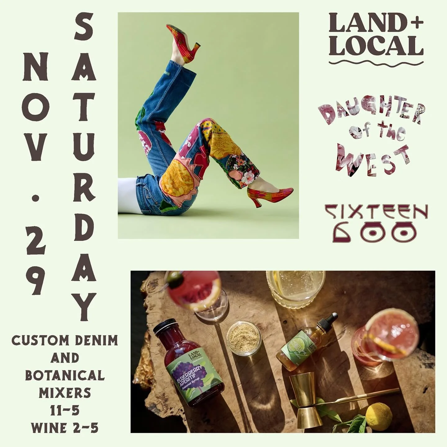 Small Business Saturday is coming up on Nov 29!  We will be hosting two incredible local female owned brands as well as participating in Sonoma&rsquo;s Sip &amp; Shop event. 

Daughter of the West, a local treasure, will be here offering custom handm