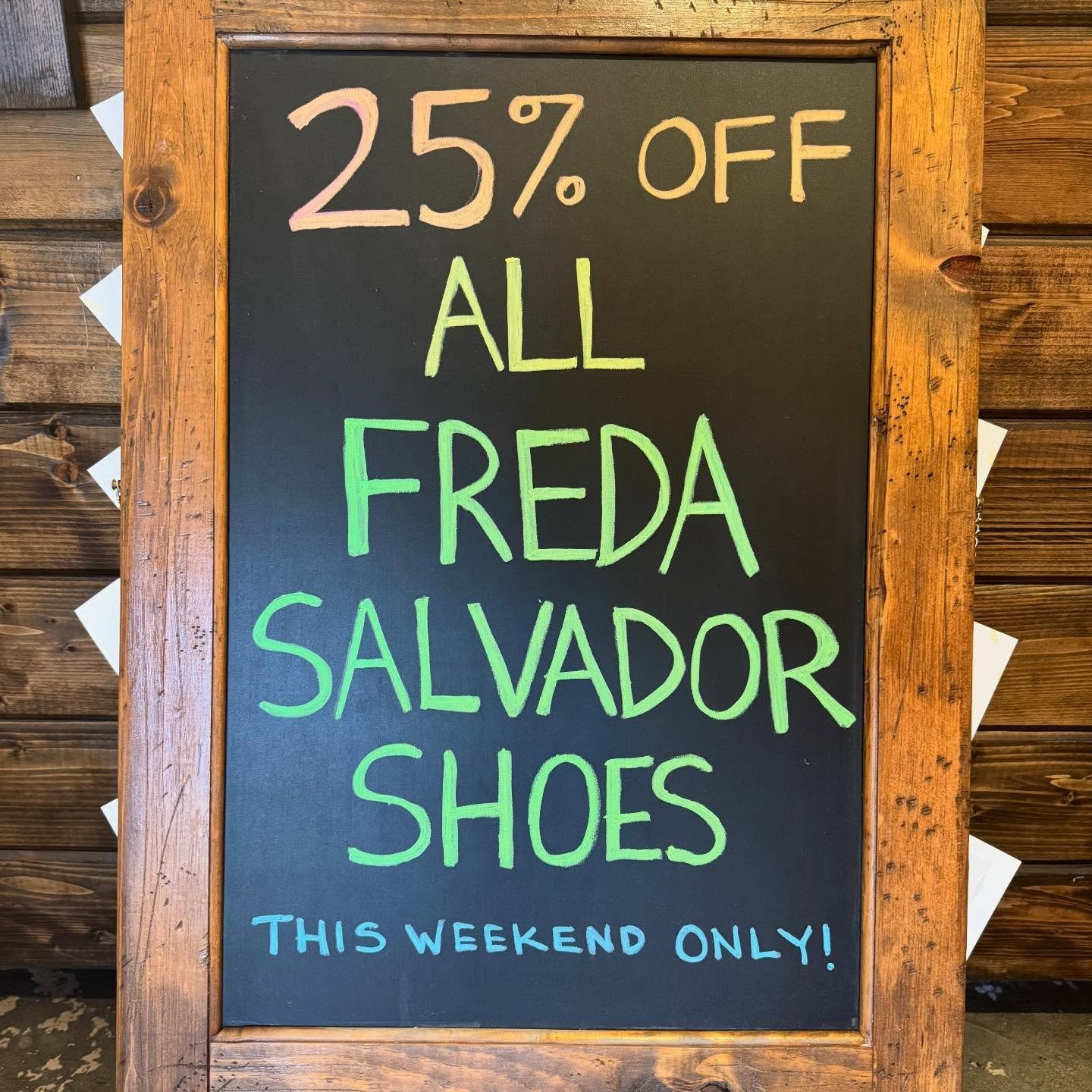 25% off all FREDA SALVADOR shoes this weekend (1/16 - 1/18) only! 

photos by @sarahdavis