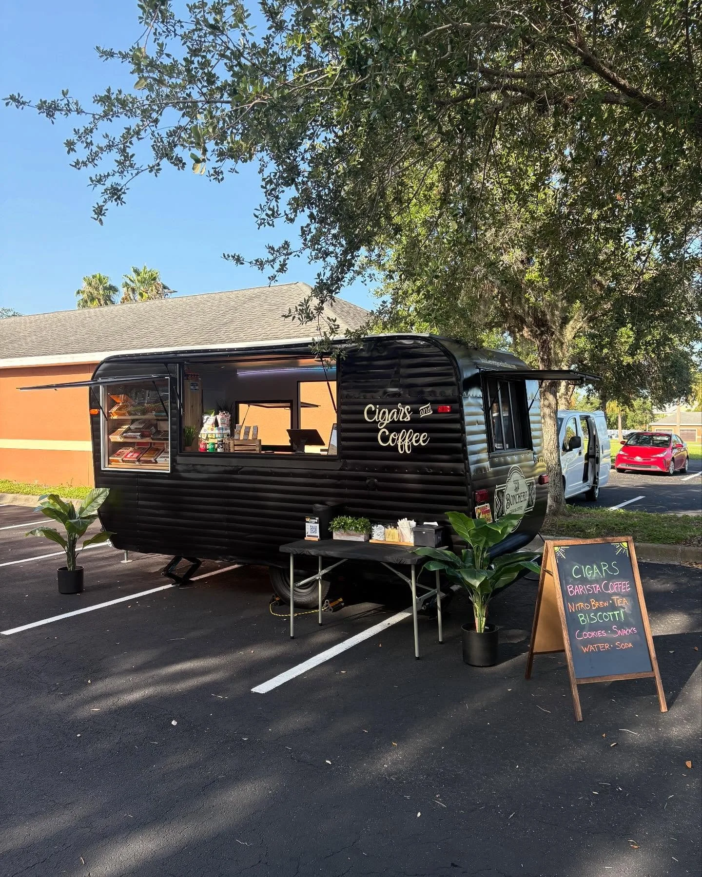We are back at @cagancrossingsfl from 9-1pm. Come enjoy us for a good coffee and plenty of premium cigars. @eventsbysg