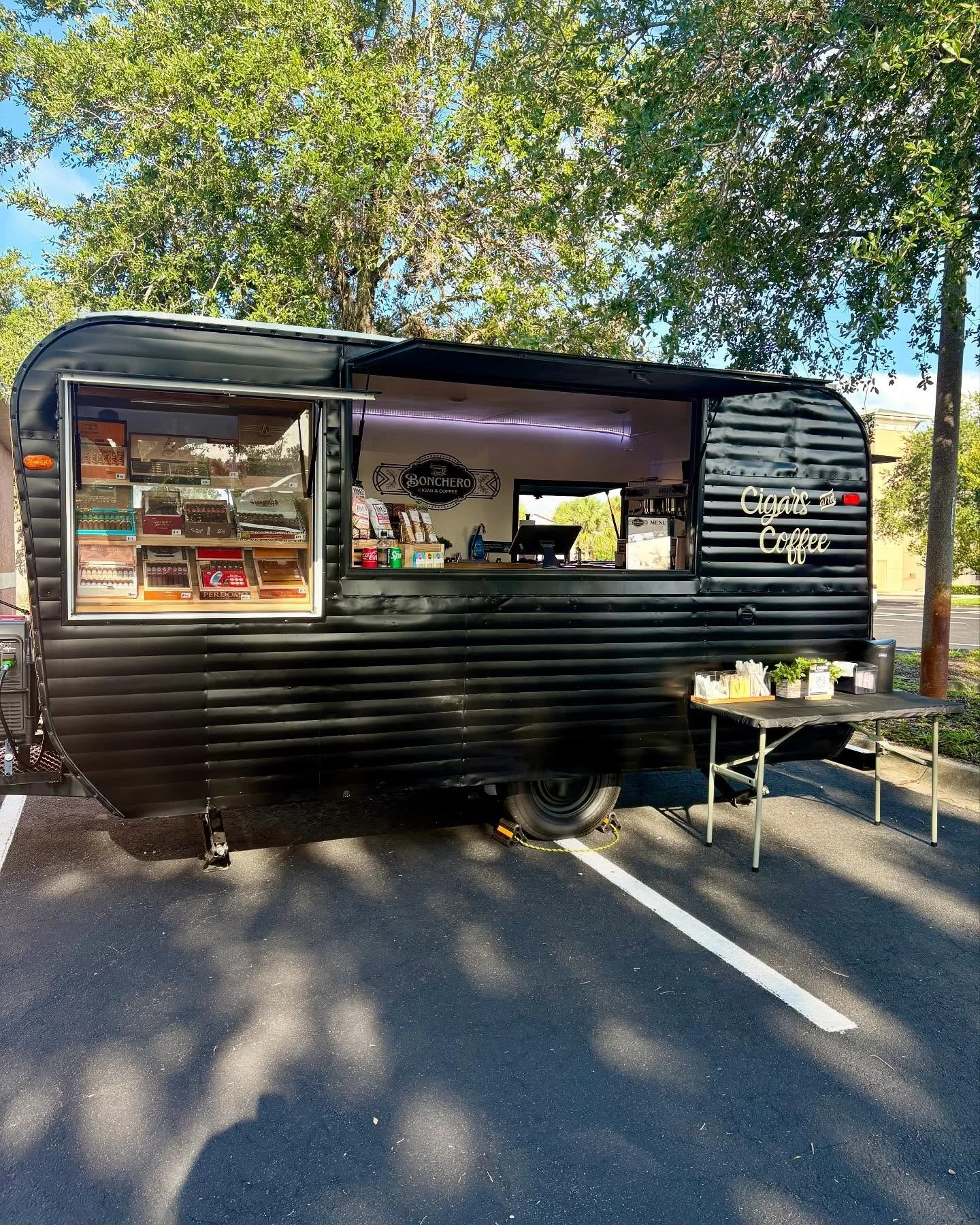 We have a great day today at the Cagan Crossing Farmers Market! We’ll keep you posted on the next time we’re here, so you can stop by our trailer and enjoy some cigars and coffee. @eventsbysg