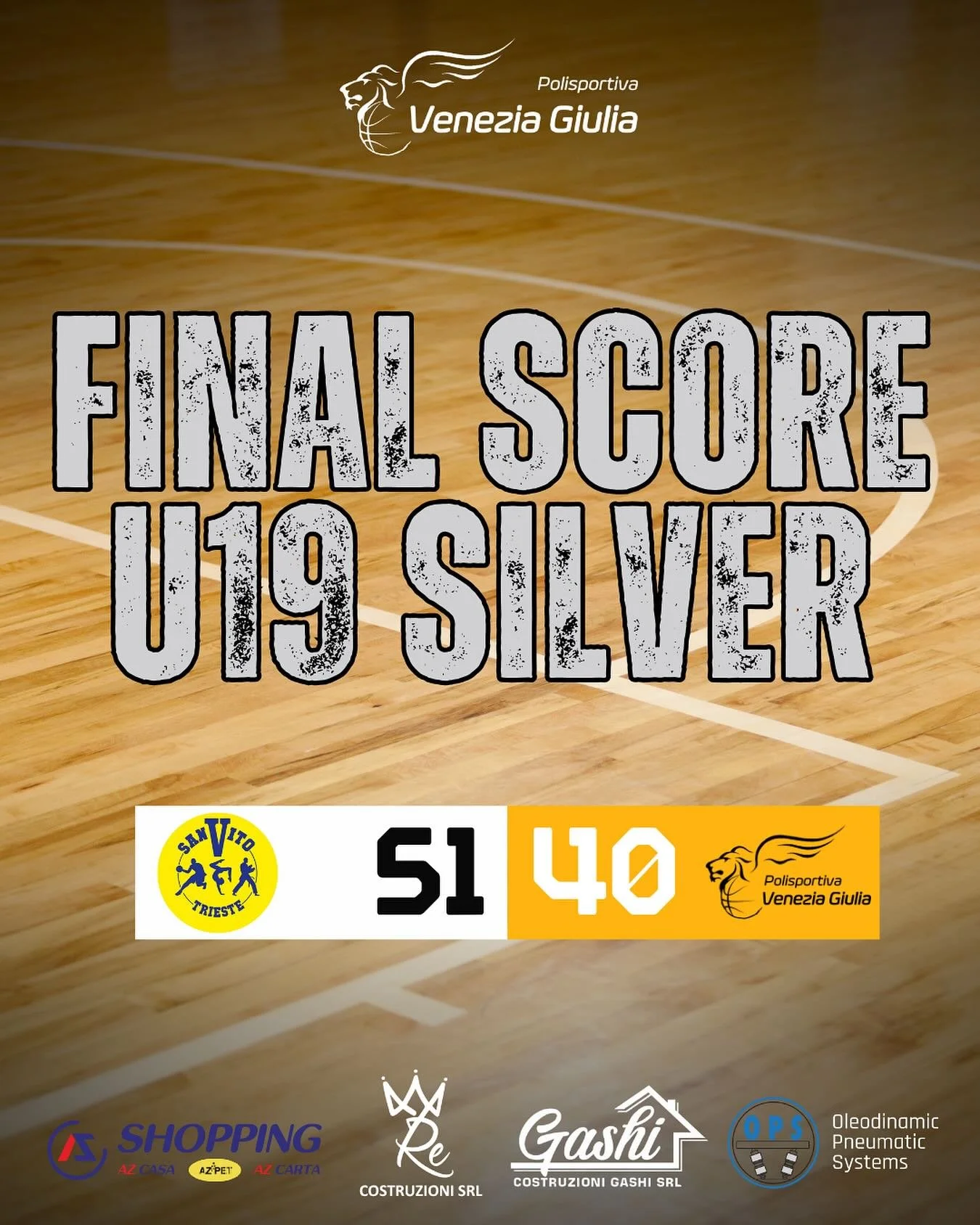 U19 Silver: Un passo in avanti nonostante la sconfitta

SAN VITO - AZ SHOPPING VENEZIA GIULIA 51-40

Nonostante il tabellino non sorrida, la partita di ieri ha messo in luce lo spirito indomito e la crescita costante di una squadra che ha dimostrato 
