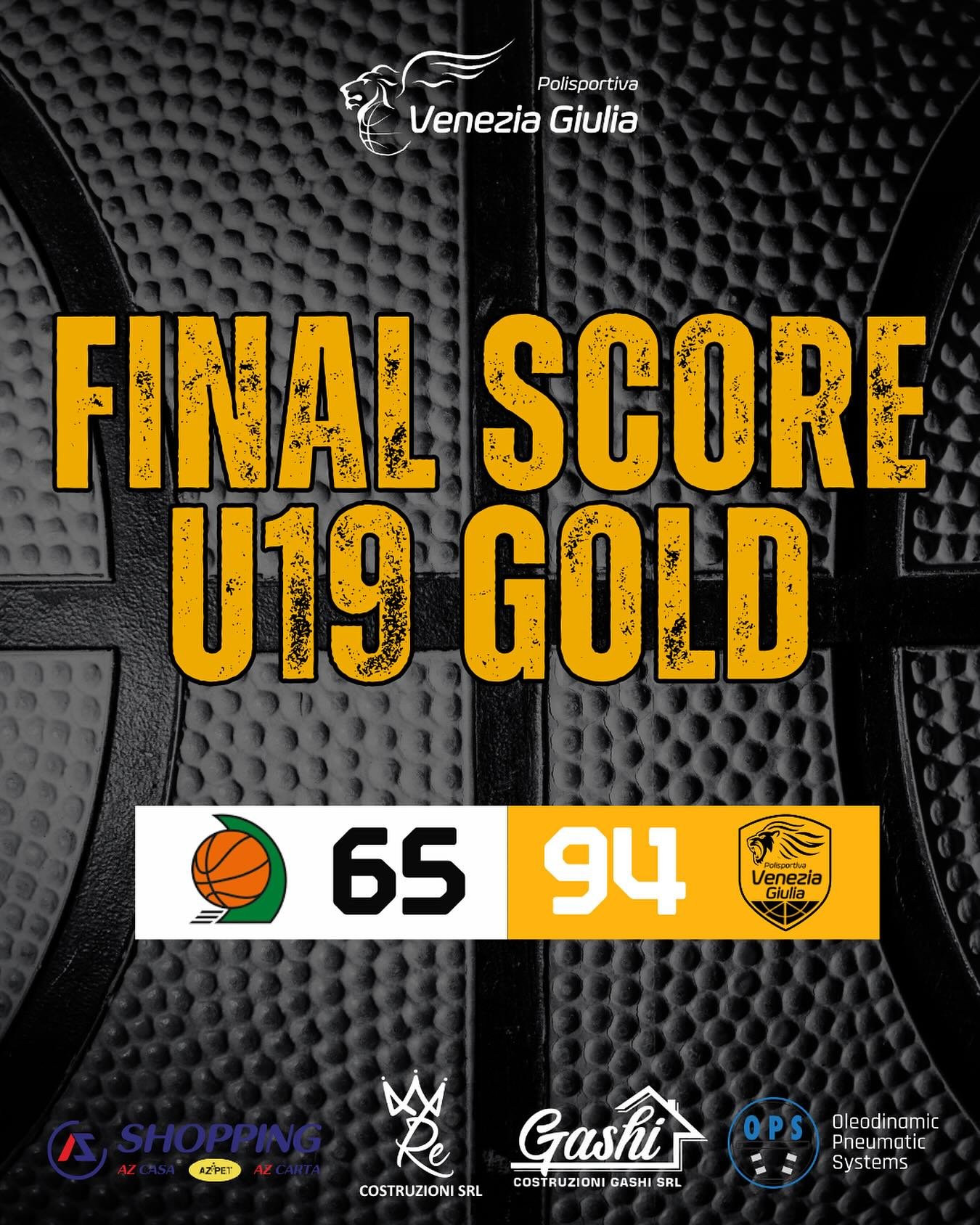 U19 Gold: vittoria di carattere in casa della Barcolana

BARCOLANA BASKET&ndash; TECNOVALORE VENEZIA 
GIULIA 65-94 (18-21;10-27;25-24;12-22)
BARCOLANA BASKET: Curci 15, Zanardi 6, Angelini, Colonni 2, Carboni 4, Sutter 9, Giorgini 11, Giorgio 14, Tom