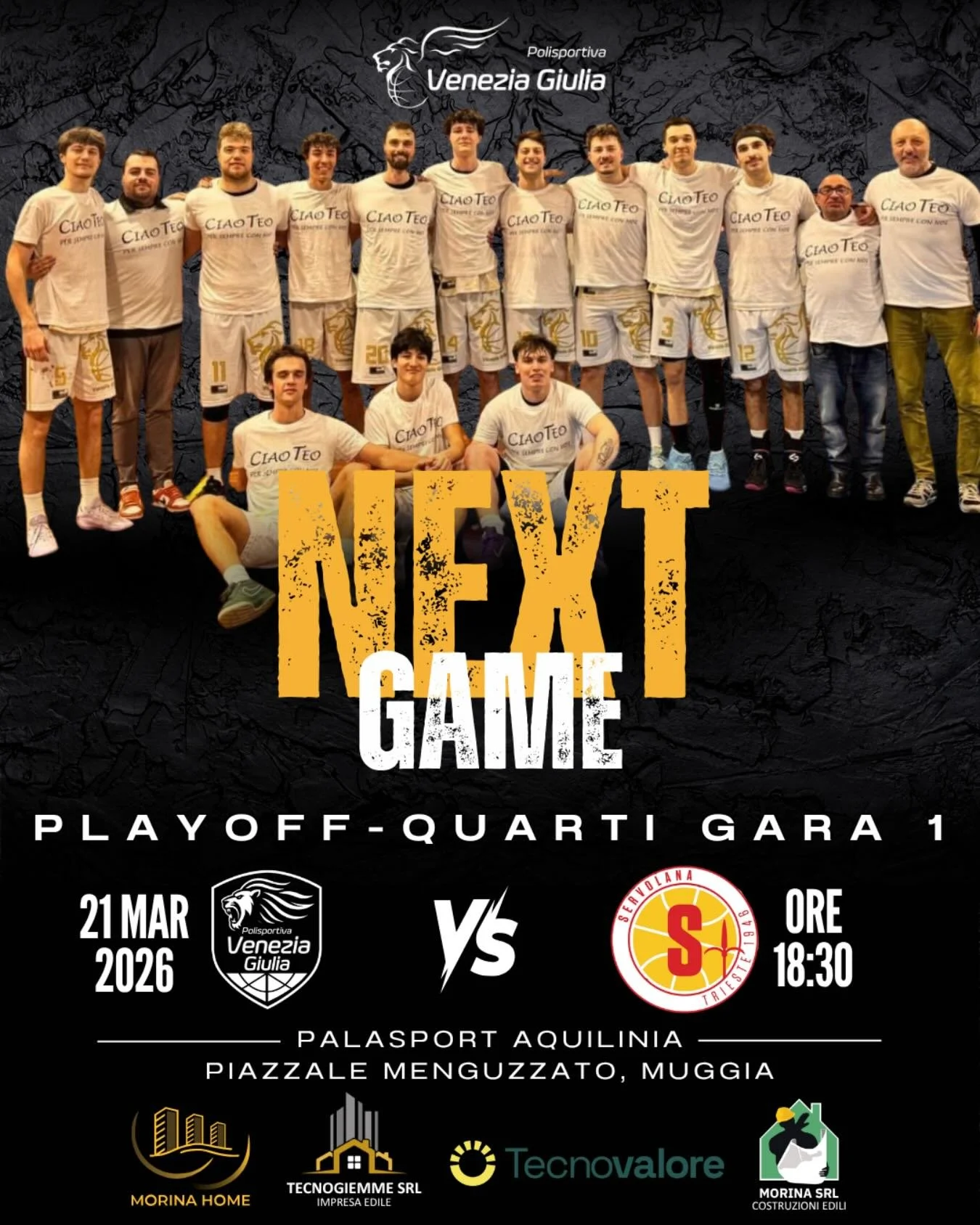 DR1: SCATTANO I PLAY OFF, AL VIA LA GARA 1 DEI QUARTI DI FINALE

La lunga attesa &egrave; finita, ora si deve assolutamente voltare pagina cercando di &ldquo;dimenticare&rdquo; quanto di buono compiuto dalla capolista Tecnogiemme Venezia Giulia duran