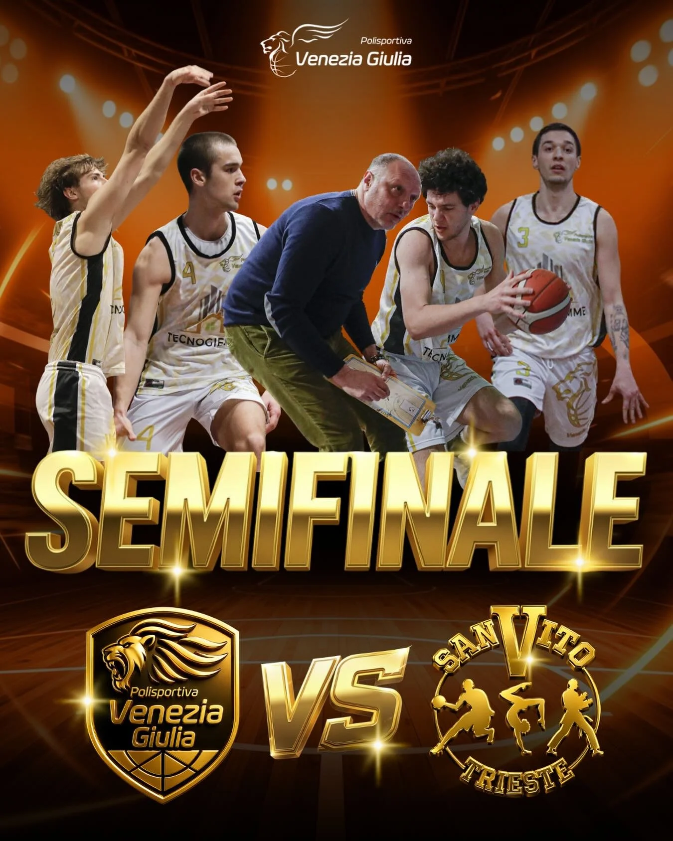 🏀 SEMIFINALE IN ARRIVO 🏀

E&rsquo; ufficiale! La squadra che affronteremo in semifinale sar&agrave; il San Vito! 💪🔥

Ci aspetta una sfida importante, da vivere tutti insieme con la giusta carica e determinazione 💪

Data e orari verranno comunica
