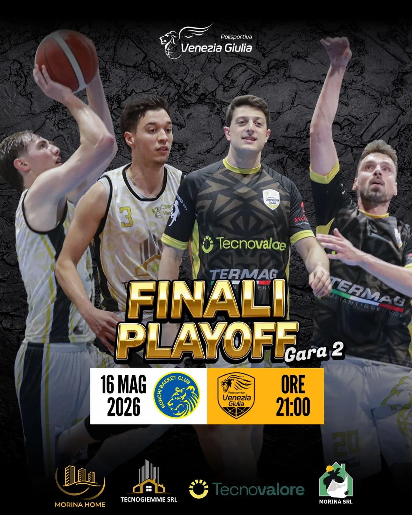 DOMANI SERA IL PRIMO MATCH BALL PROMOZIONE PER LA TECNOGIEMME VENEZIA GIULIA

 Archiviata con successo gara 1, la mente e il cuore dei nostri ragazzi &egrave; gi&agrave; proiettata al decisivo appuntamento di domani. Sabato 16 maggio, con palla a due