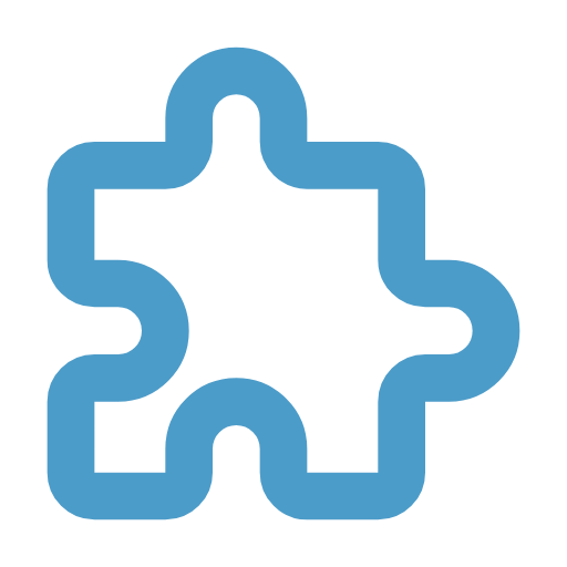 Blue puzzle piece icon representing specialized short-term ERP expertise