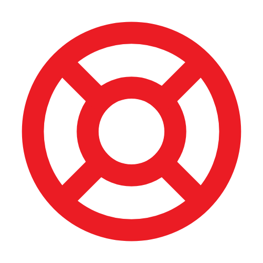 Red lifebuoy icon representing ERP rescue projects for failed or stalled implementations