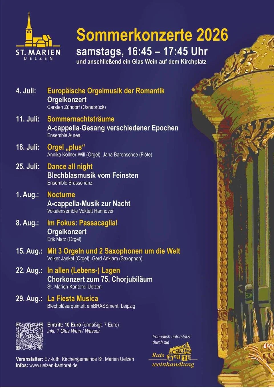 Sommerkonzerte 2026 - Orgel "plus"