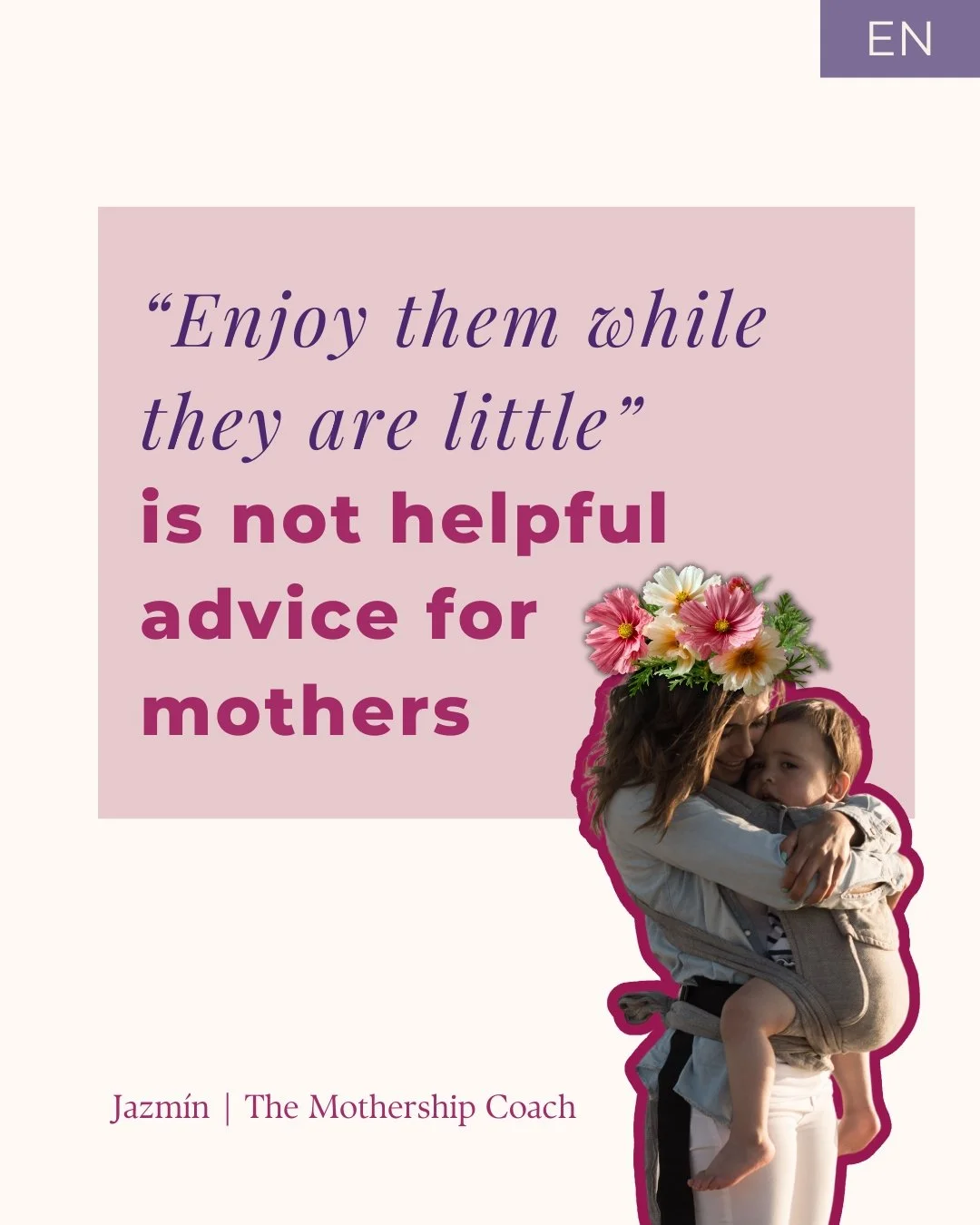 I understand where this advice comes from&hellip; the childhood years are short and won&rsquo;t be coming back. 

But when a mum is dysregulated and holding so much with little support this is not helpful and actually can make her feel more guilty. I