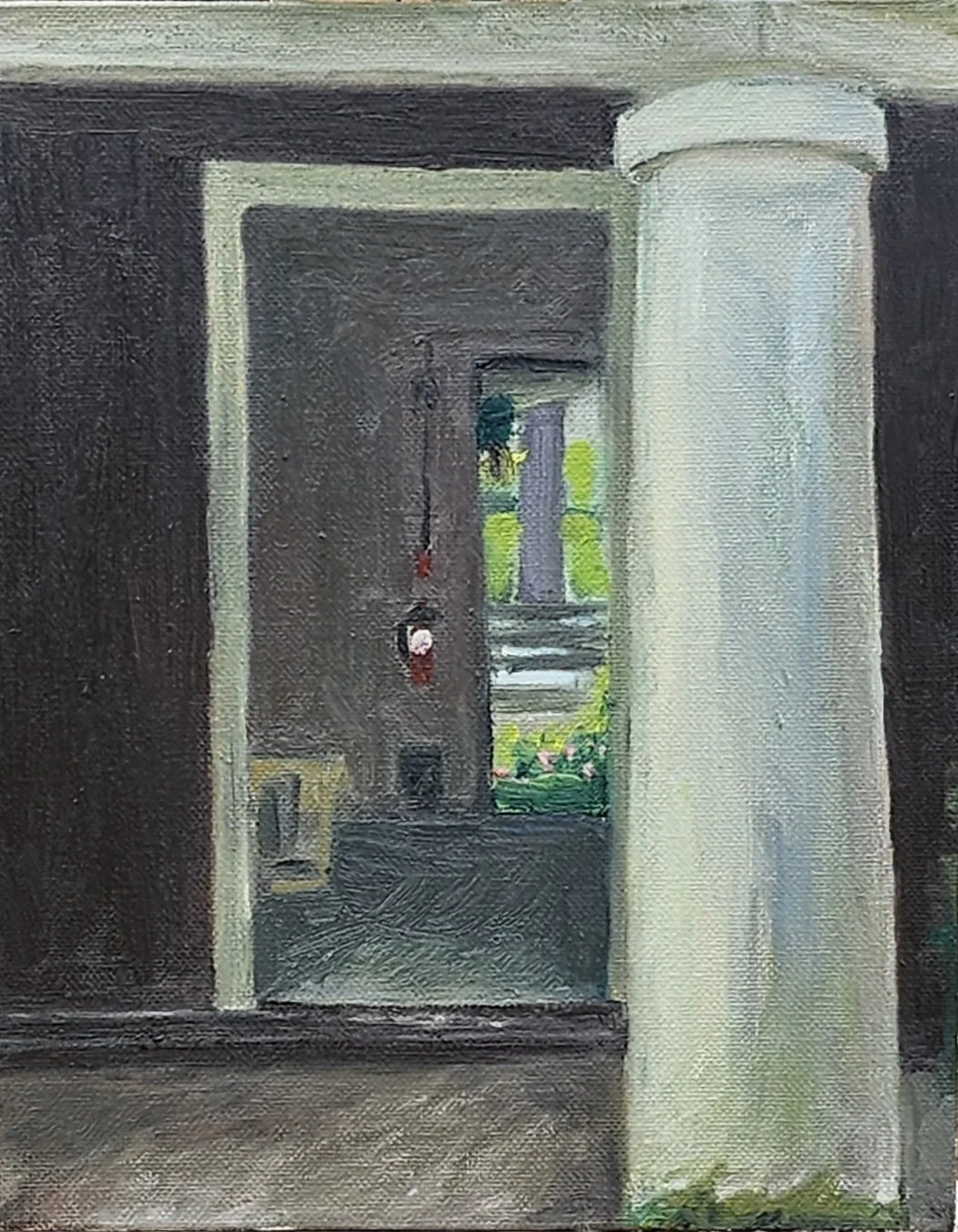  Clay studio, 2025 9x12 oil on canvas board 