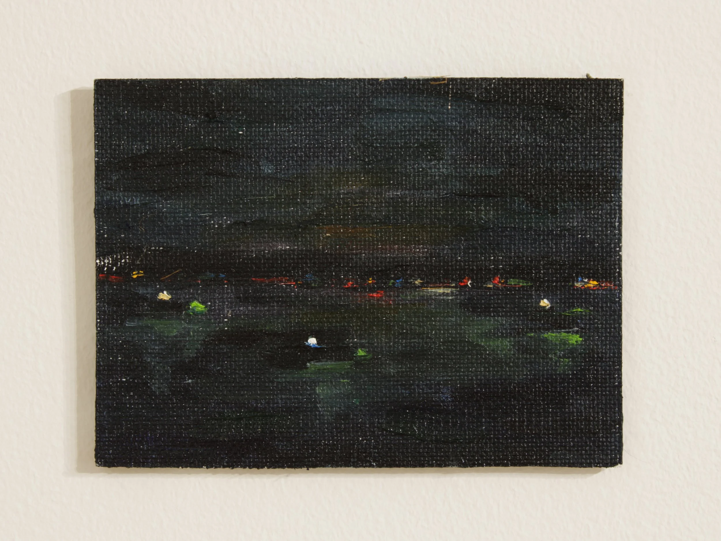 Firework nocturne 4, 2025 4x6 oil on panel