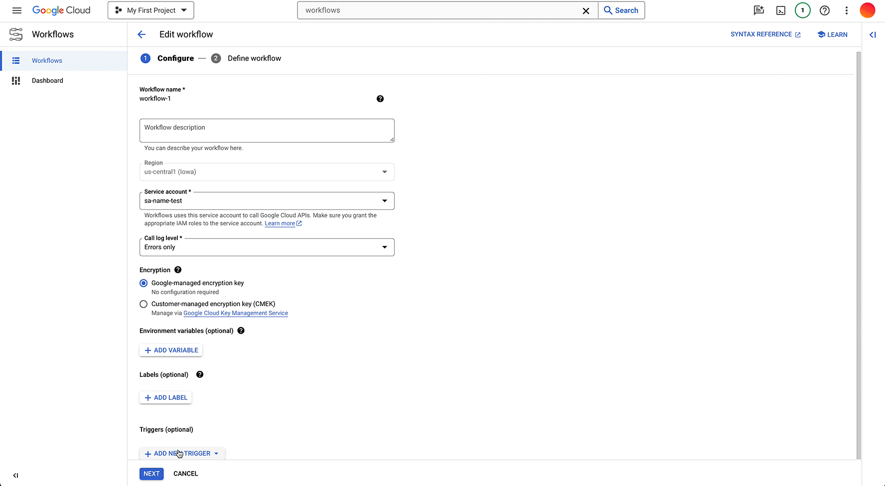 UI create a Workflows animation gif image