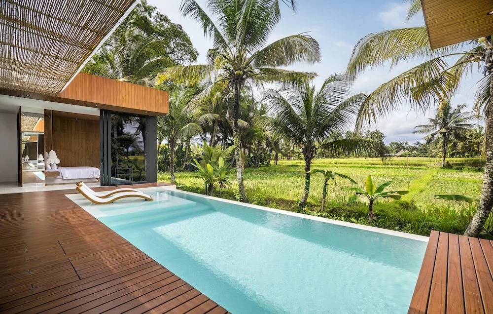 ubud villas in bali - pool view