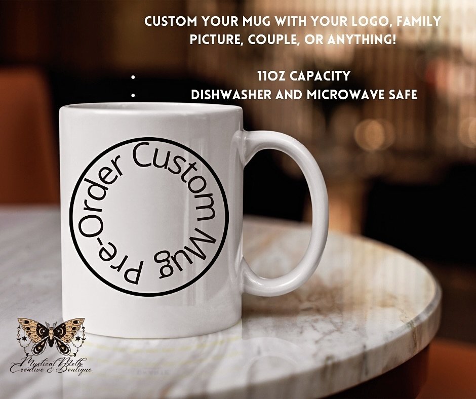 Pre-Order Custom Mug - Business - Gift - Anniversary - Birthday - Holiday

#custommug #gift #business #supportsmallbusiness #mystical