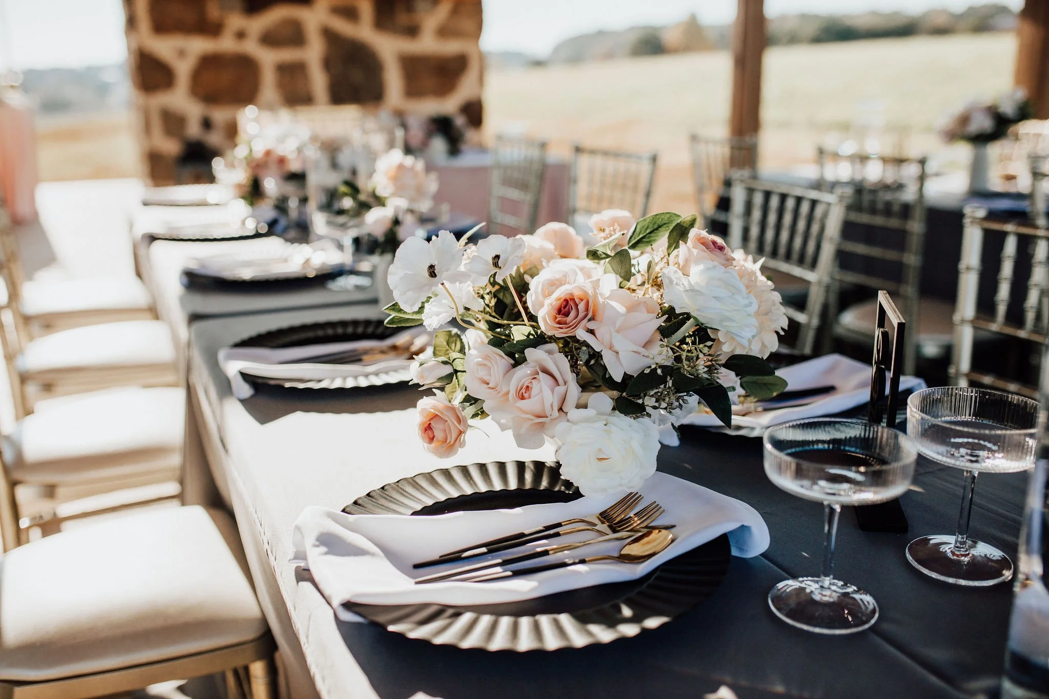 Wedding and event space with overnight rentals in the Smoky Mountains, TN.