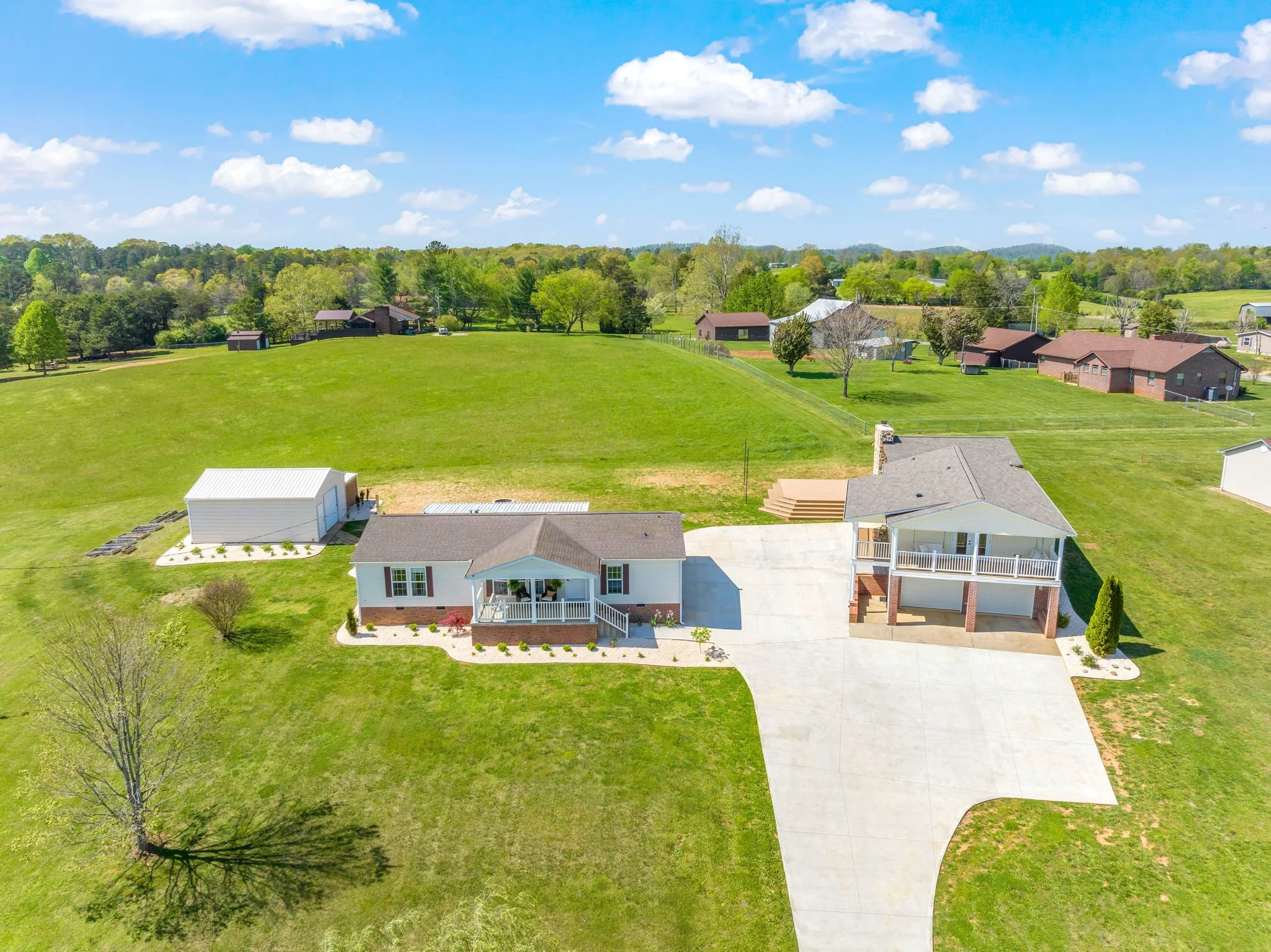 Two bedroom overnight rental and 3 bedroom overnight rental for a total of 5 bedrooms on our private compound.