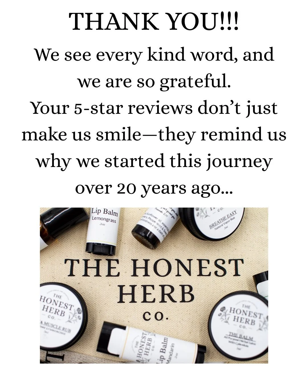 We see every kind word, and we are so grateful.
Your 5-star reviews don&rsquo;t just make us smile&mdash;they remind us why we started this journey over 20 years ago: to serve families with care, intention, and the gifts of God&rsquo;s creation.
Than