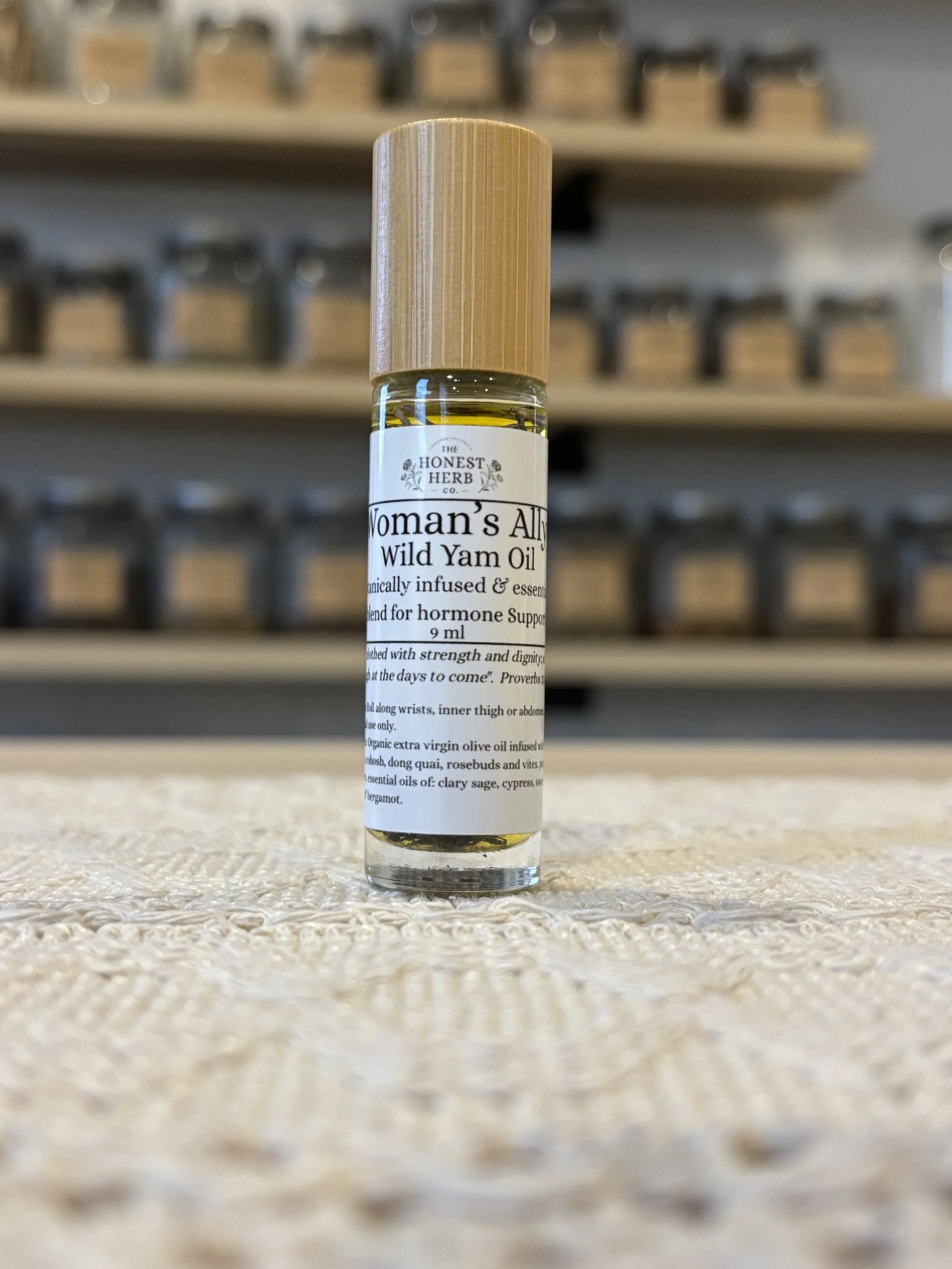 Woman’s Ally: A botanically infused & essential oil blend for hormone Support