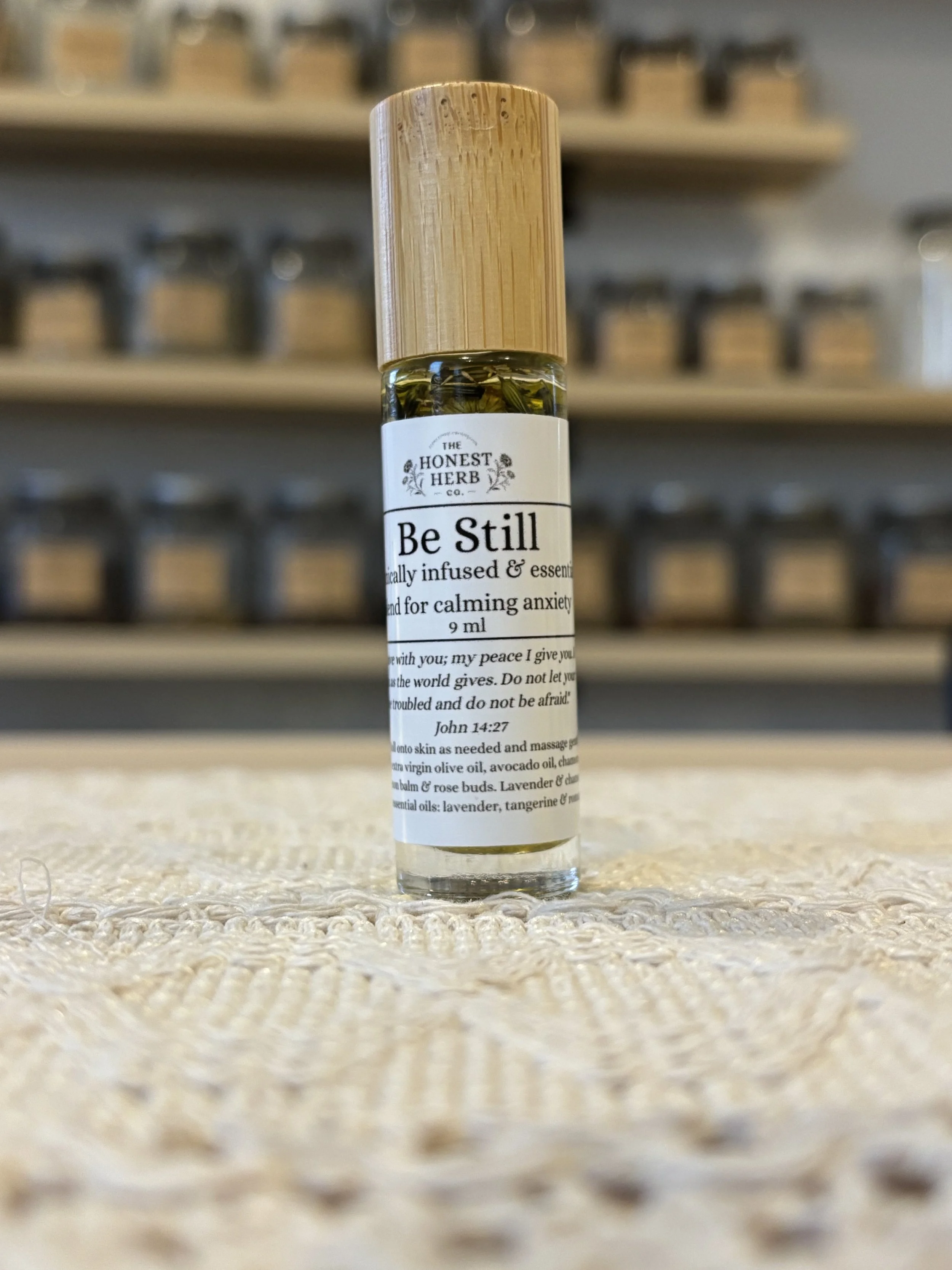 Be Still: a botanically infused & essential oil blend for calming anxiety