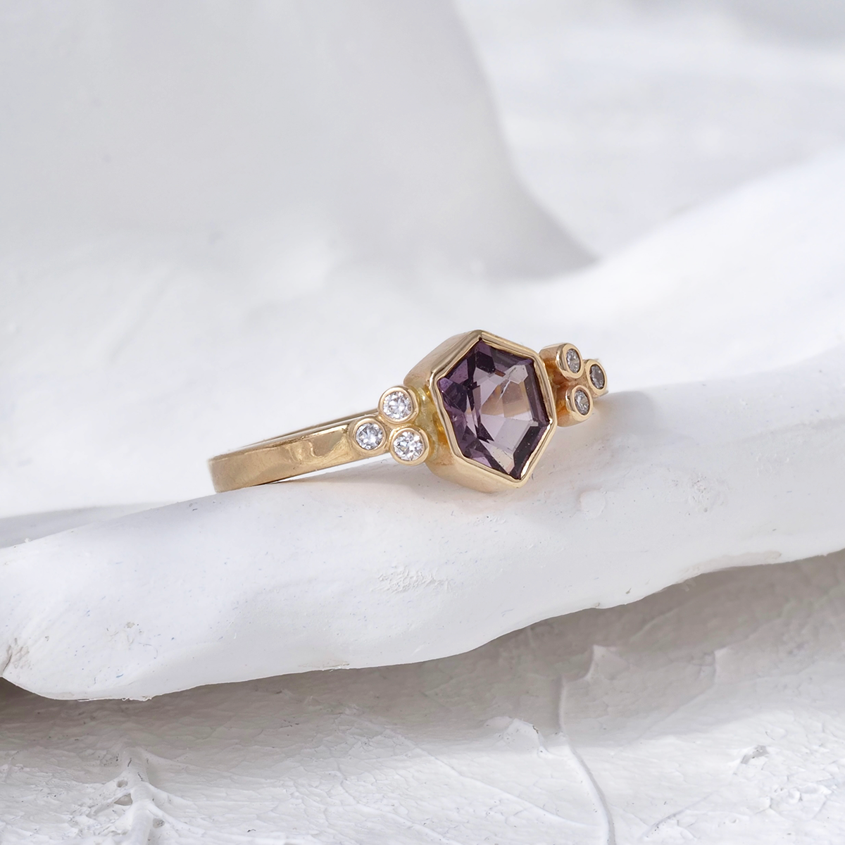 Spinel Hexagon by Mira Coquina Jewelry Collection