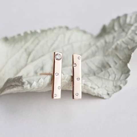 Bubble Bar Studs — Fancy