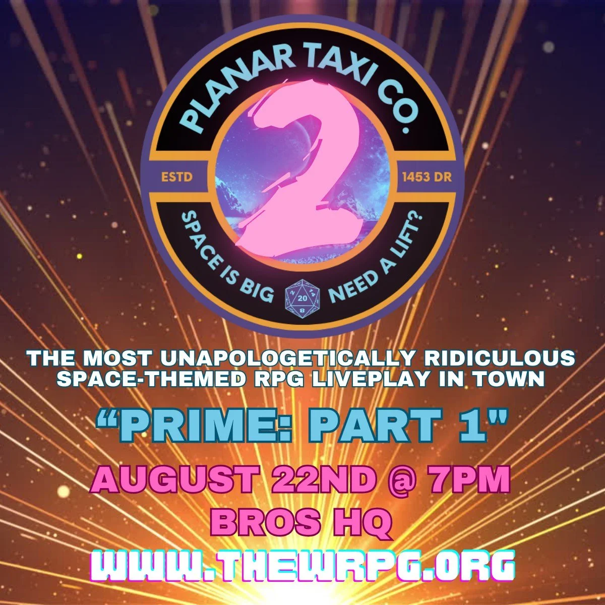 We are so excited to be coming to you live from BROS HQ tonight at 7pm!!!! Planar Taxi Co. is back, and things are gonna get wild! Tickets are pay what you can at the door!
@bmorerockopera is at 3304 Greenmount Ave, BALTIMORE, MD 21218