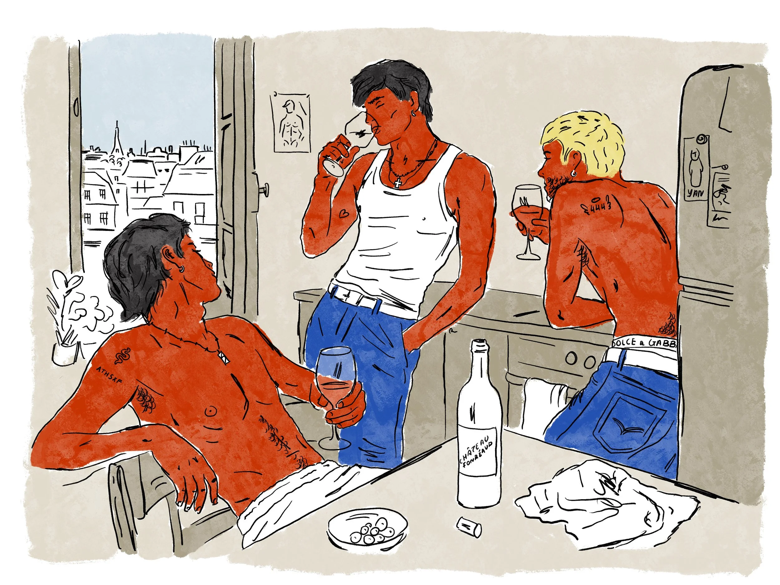 Trois garcons