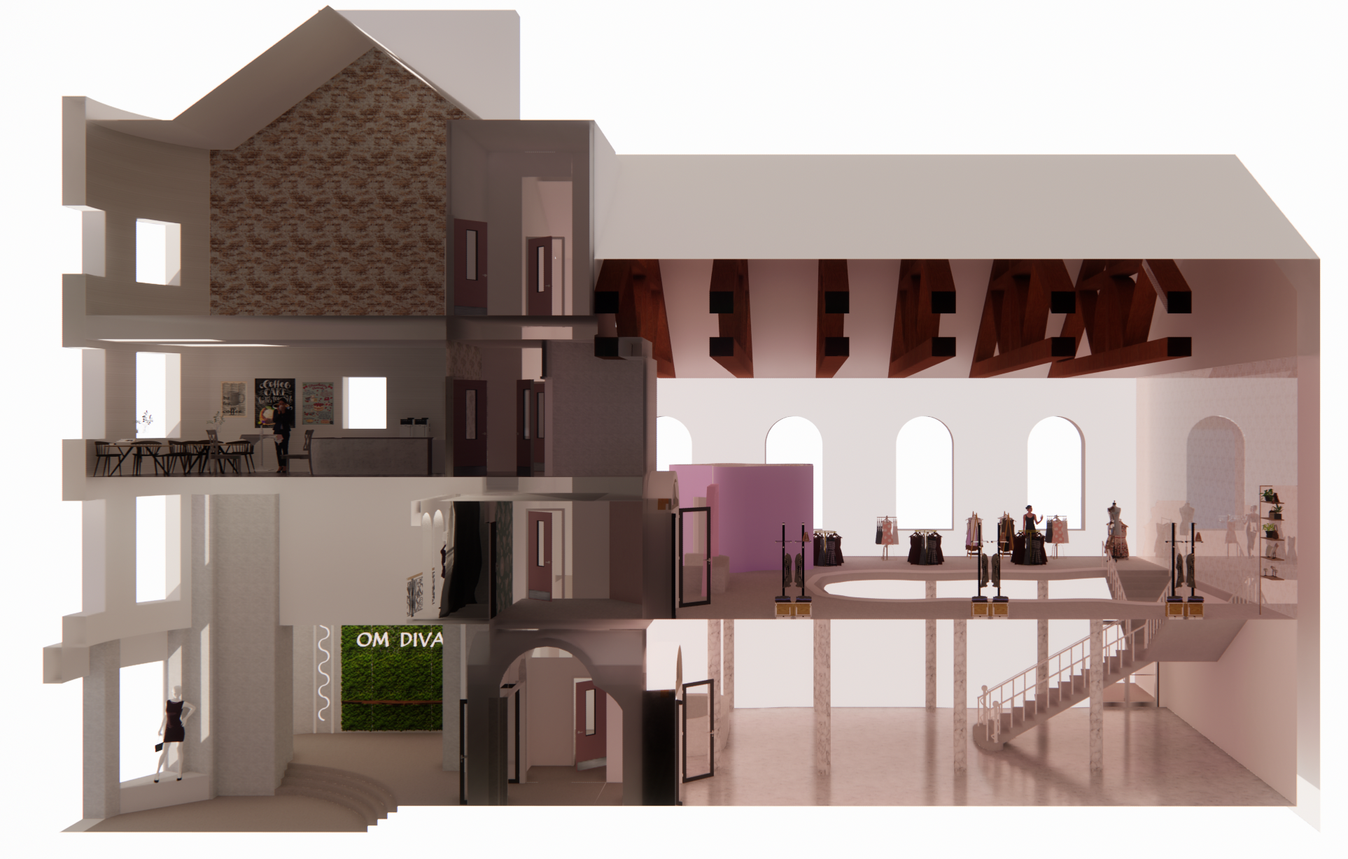 Rendered Perspective section