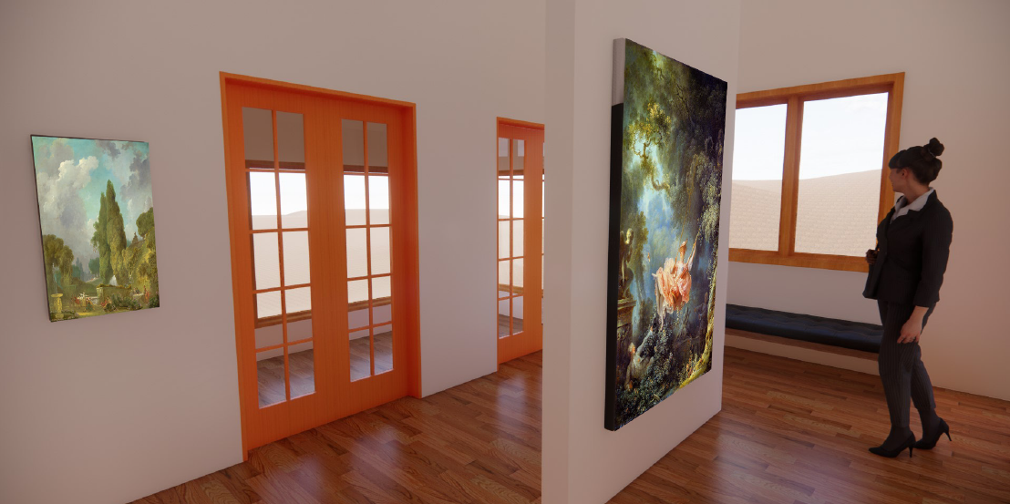 Art exhibition perspective