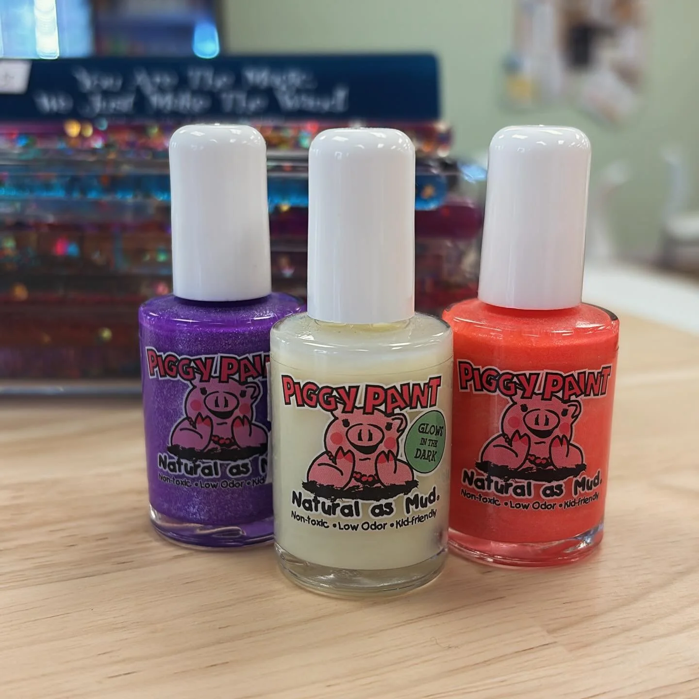 Festive nontoxic nail polish in stock! 

Glow in the dark polish too! Fun!!