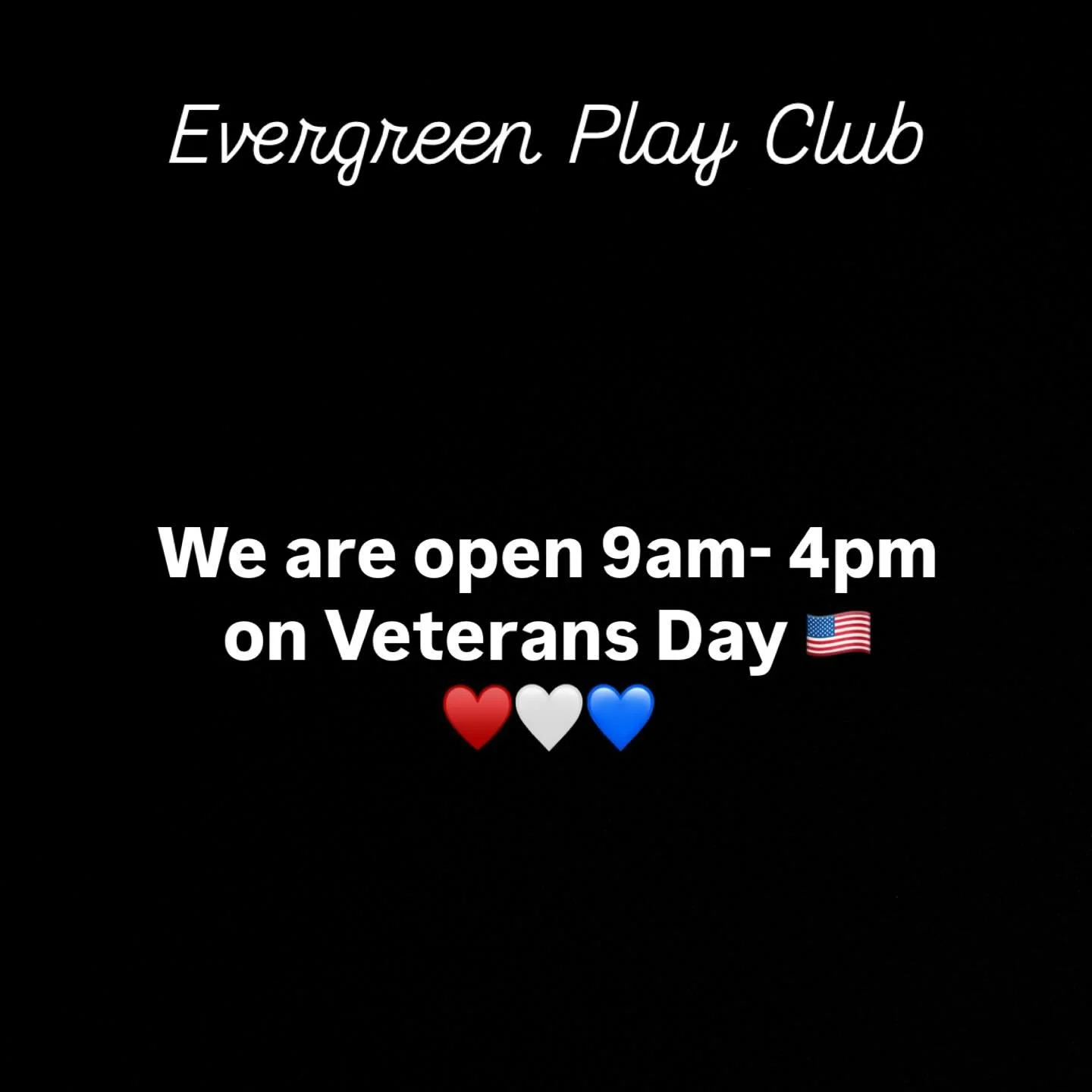 We are open on the holiday 🫶